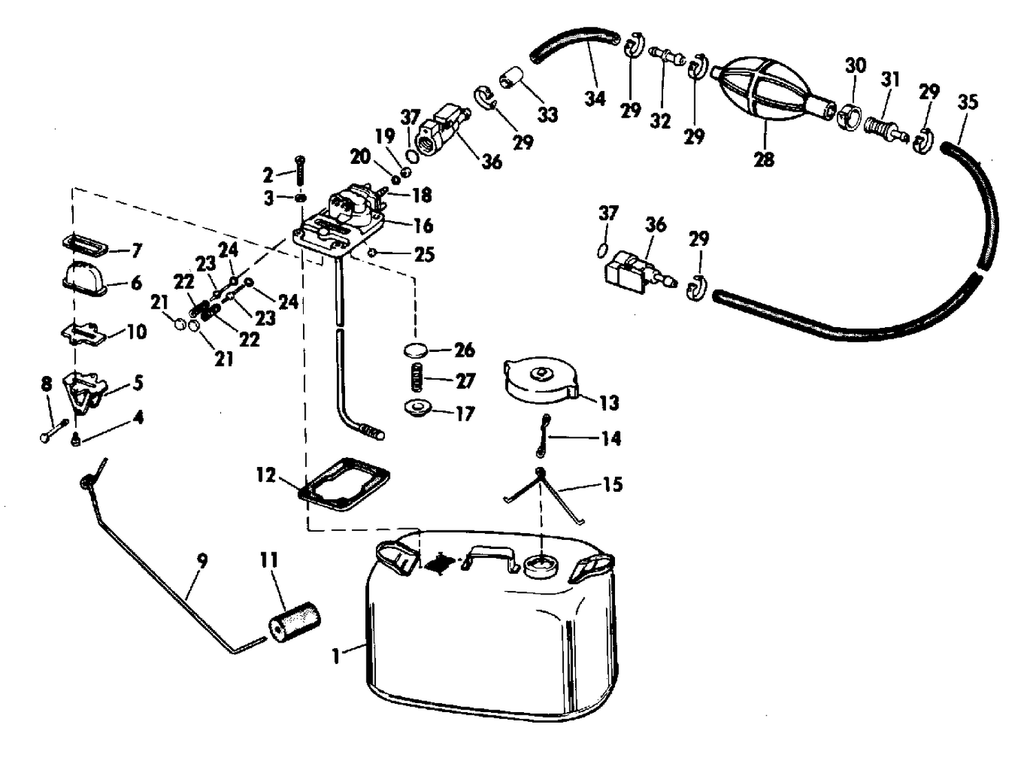 FUEL TANK - 6 GAL WITH GAUGE