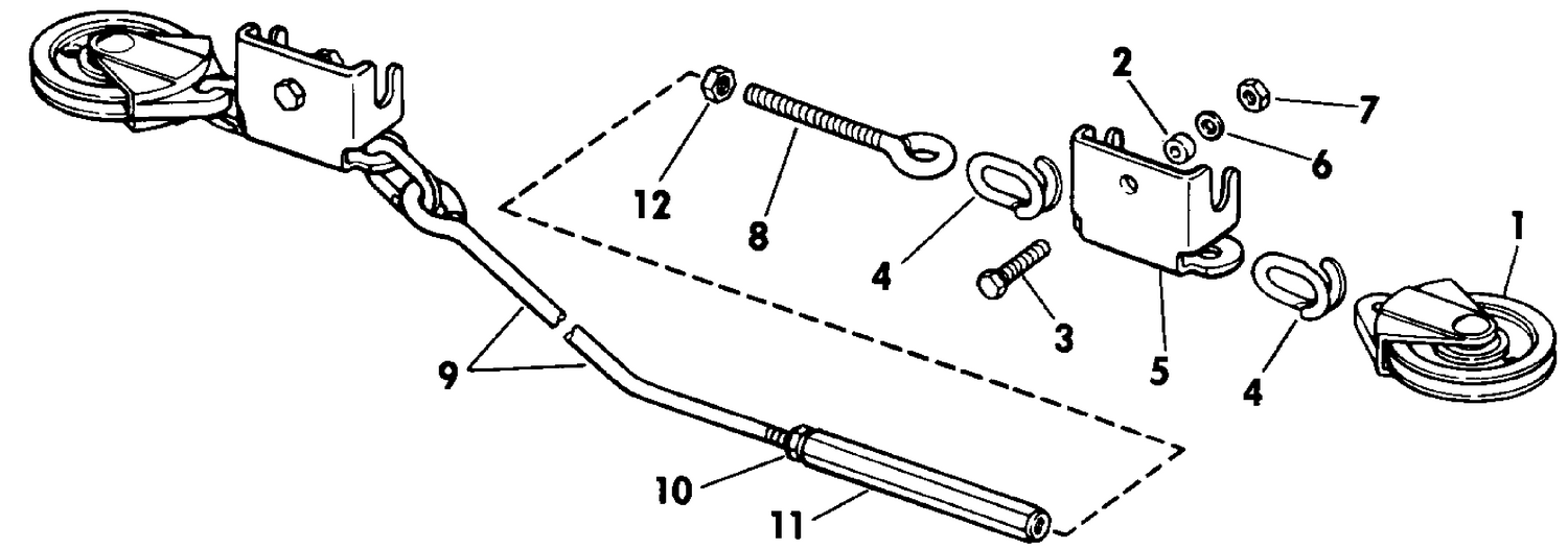 STEERING CONNECTOR KIT - CABLE PULLEY DUAL 6 THRU 15