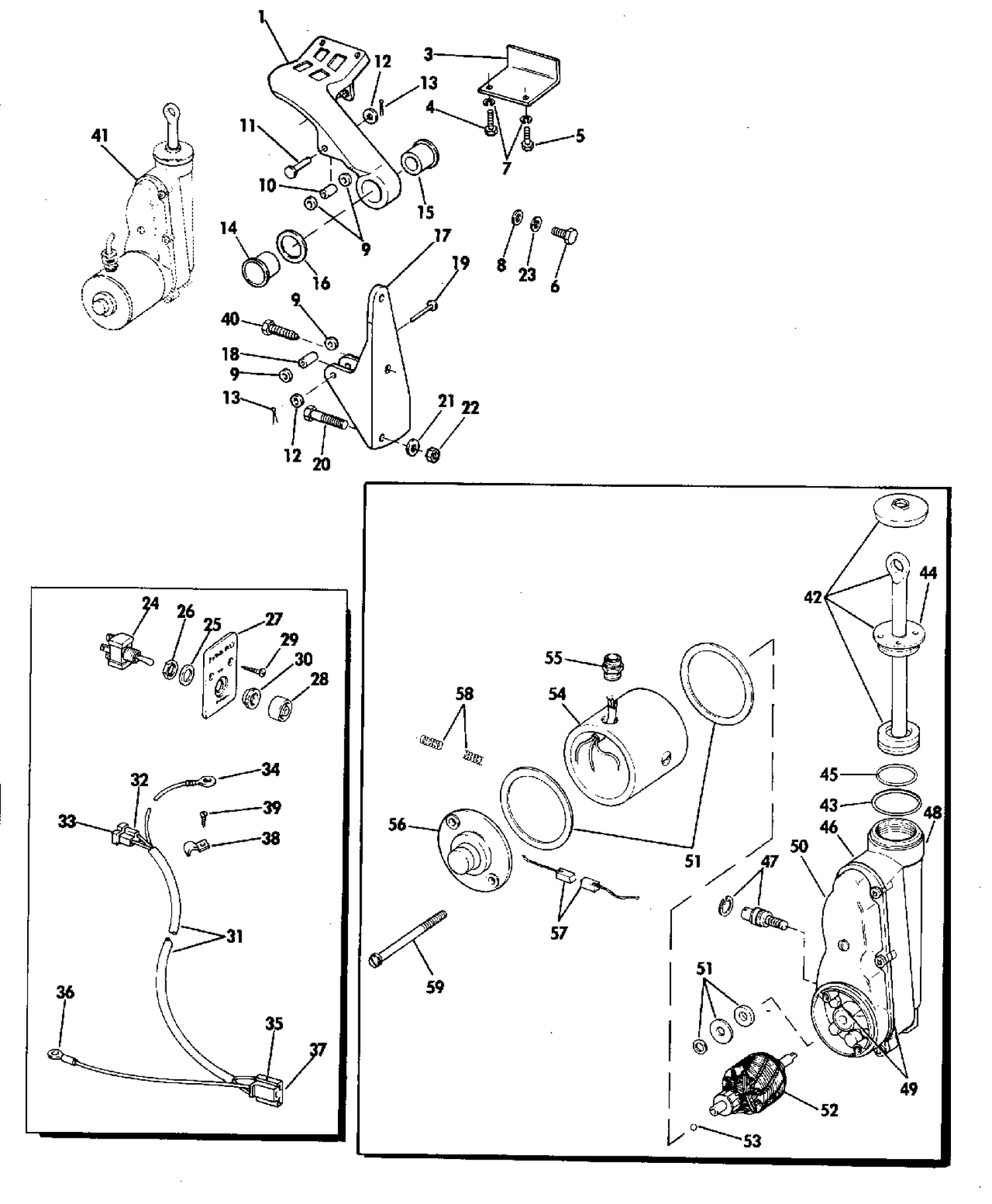 POWER TILT KIT 75 HP SHORT SHAFT MODELS