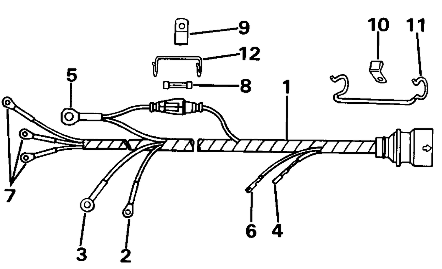 CABLE ASSEMBLY - REMOTE ELECTRIC MODELS