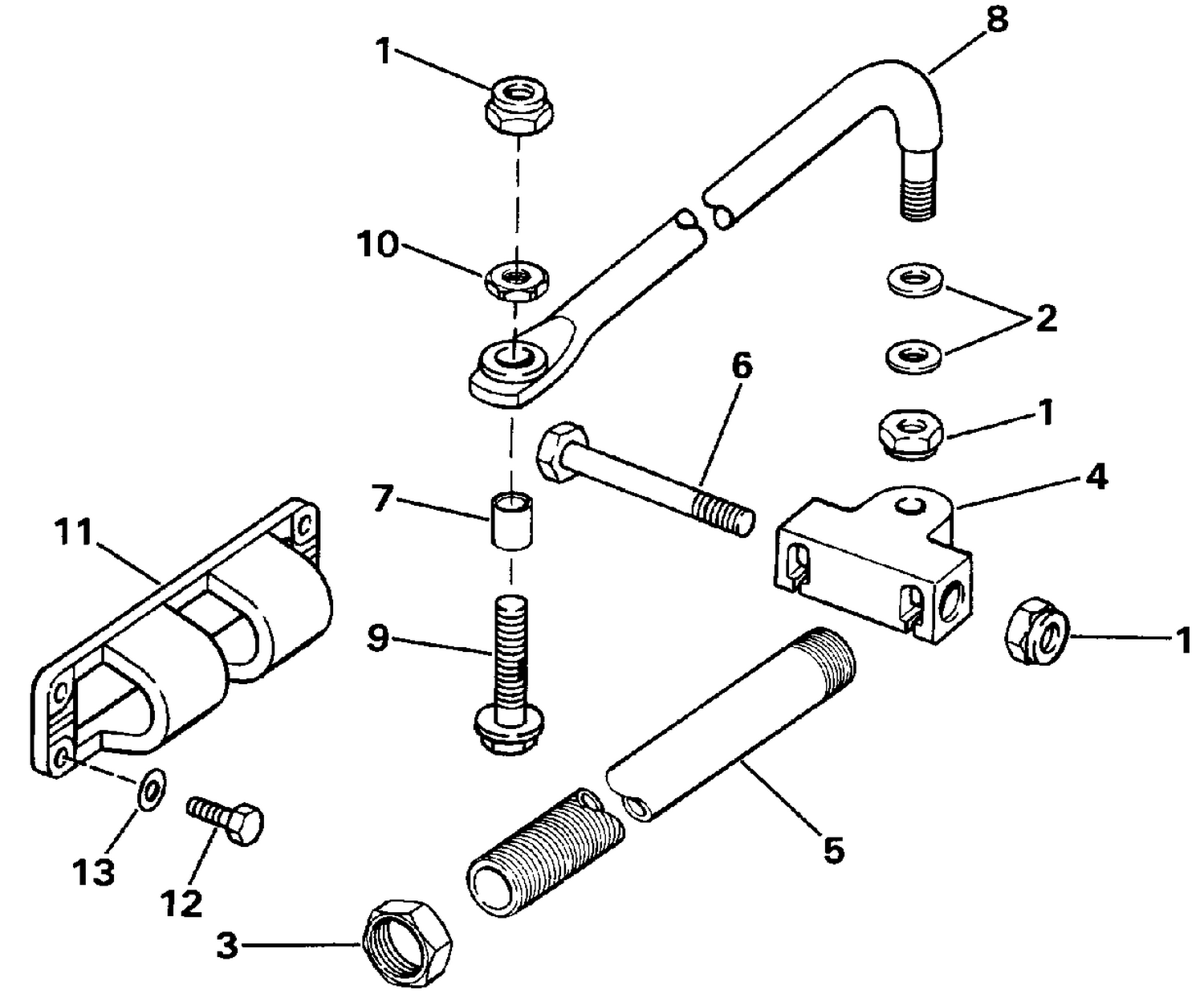 DUAL CABLE STEERING CONNECTOR KIT-PARALLEL ENTRY