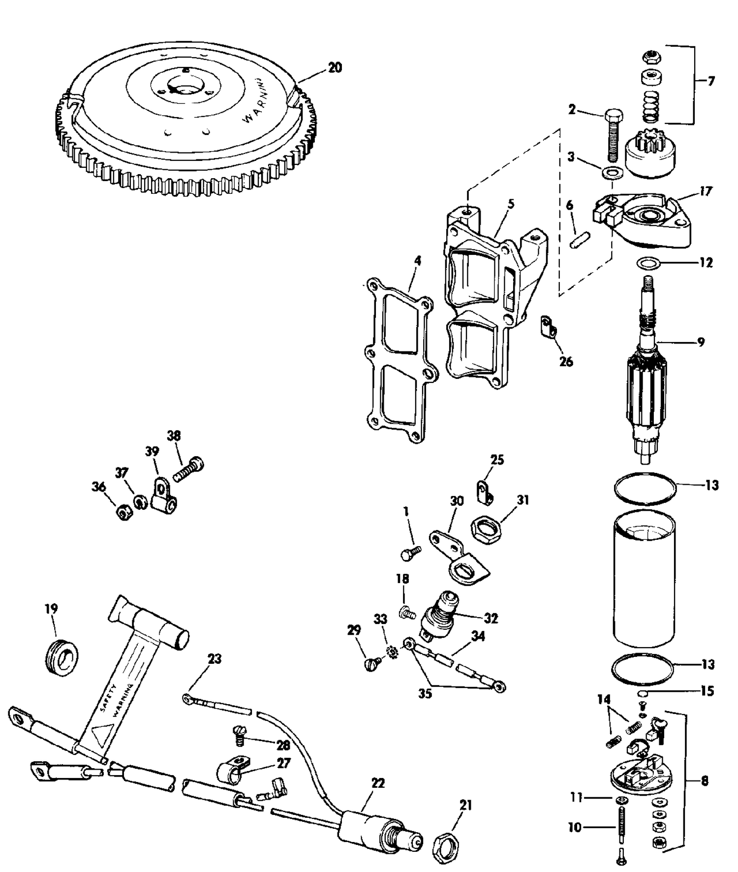 ELECTRIC STARTING KIT 9.9, 15