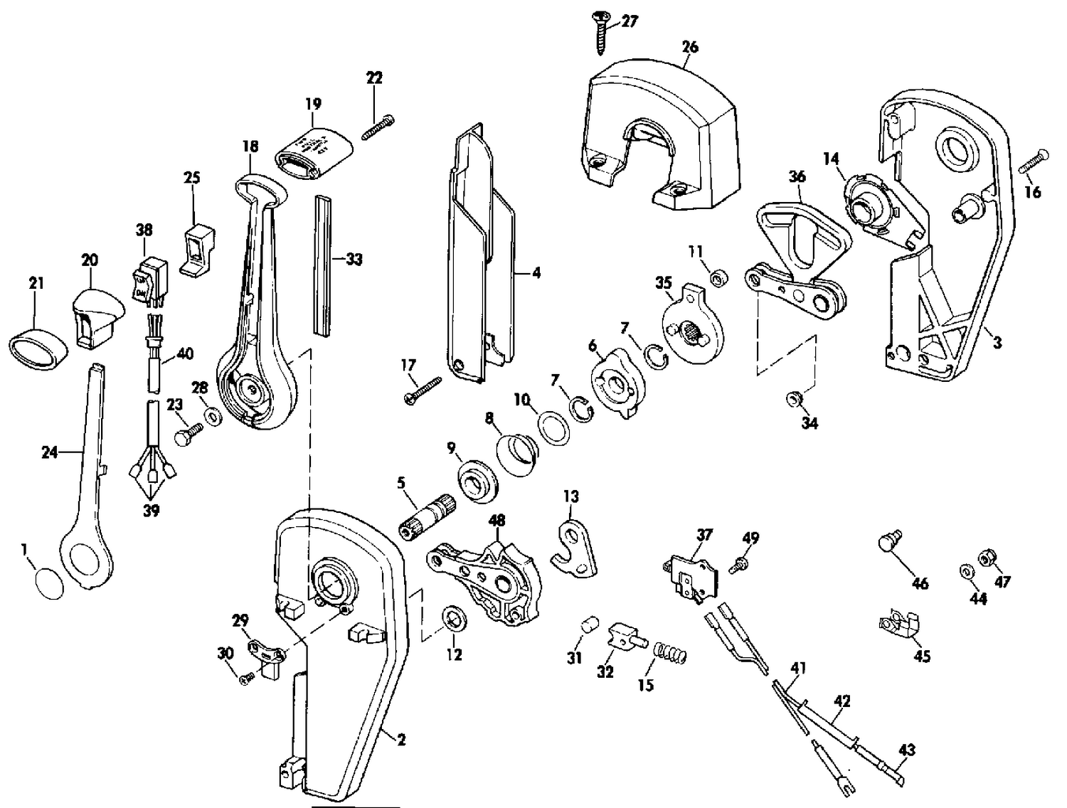 REMOTE CONTROL ASSEMBLY - BINNACLE MOUNT