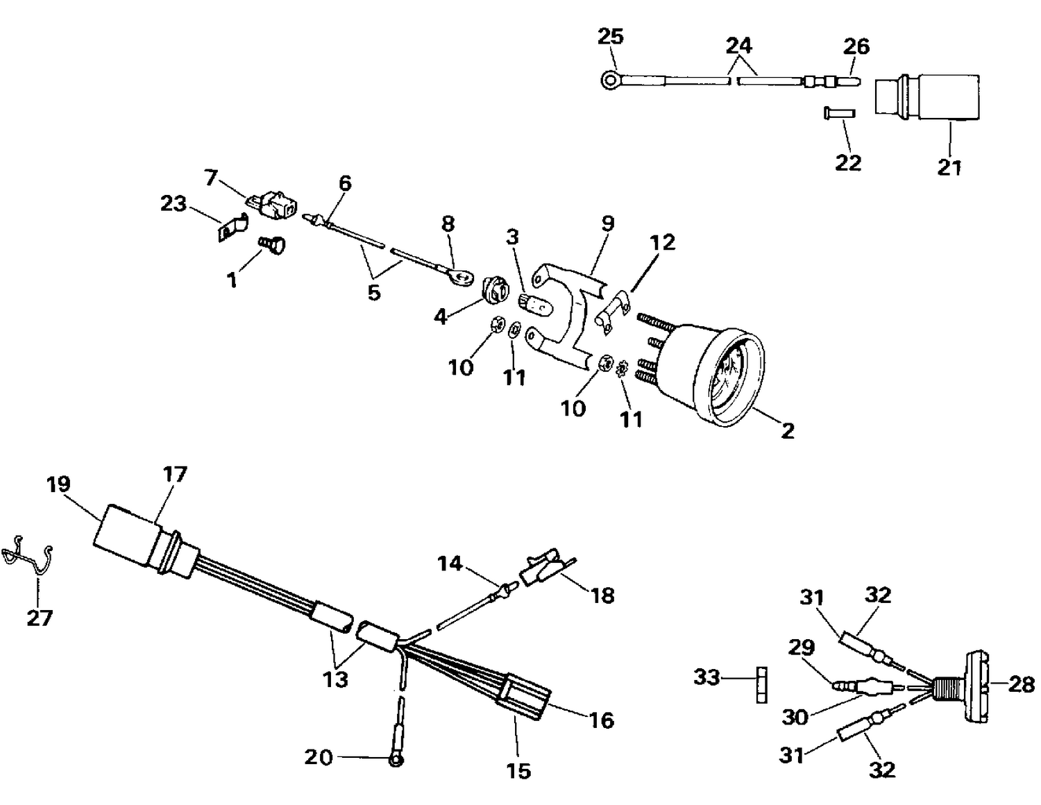 POWER TRIM/TILT ELECTRICAL 40-50 TL MODELS