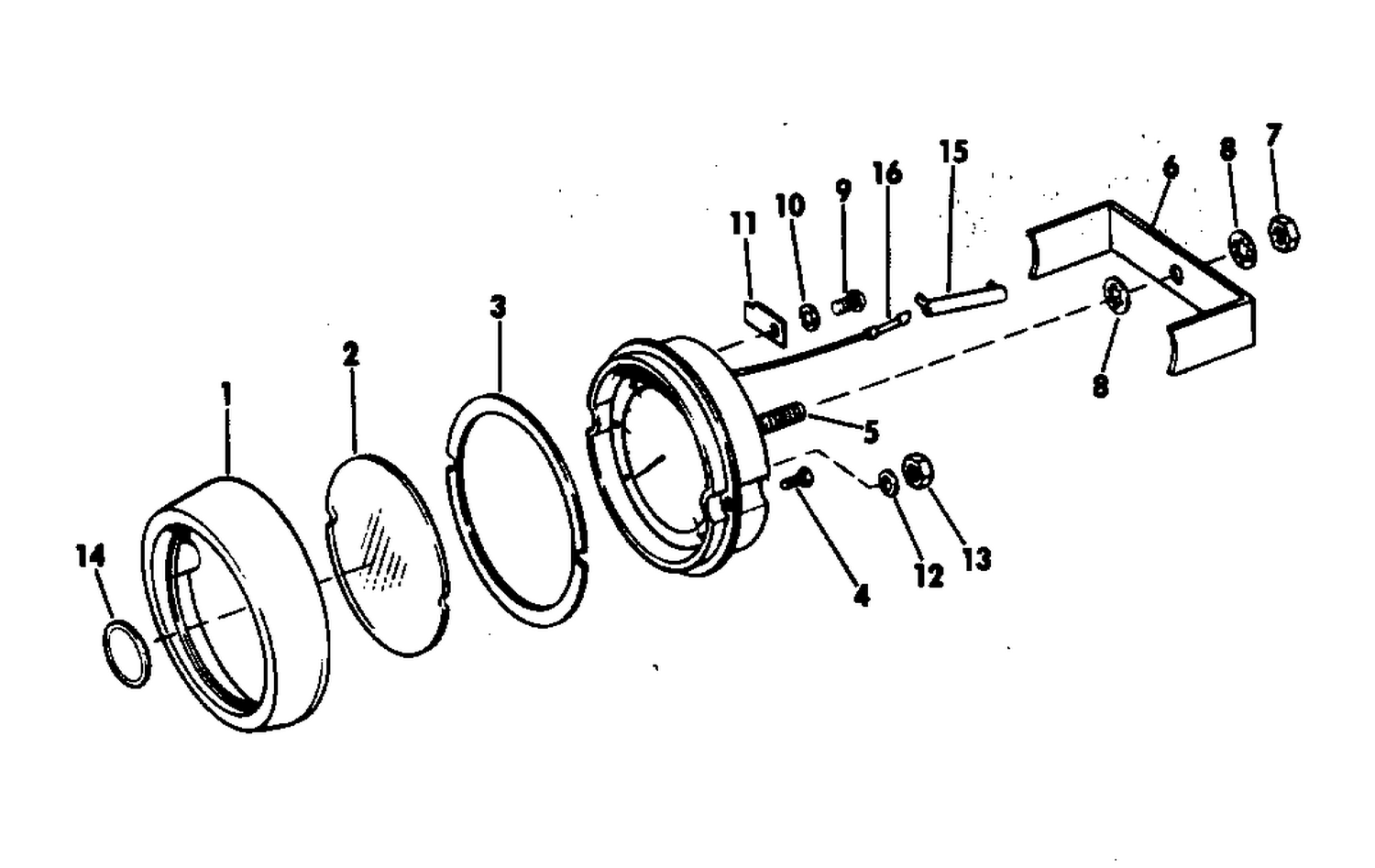 TACHOMETER KIT-SUN SHADE
