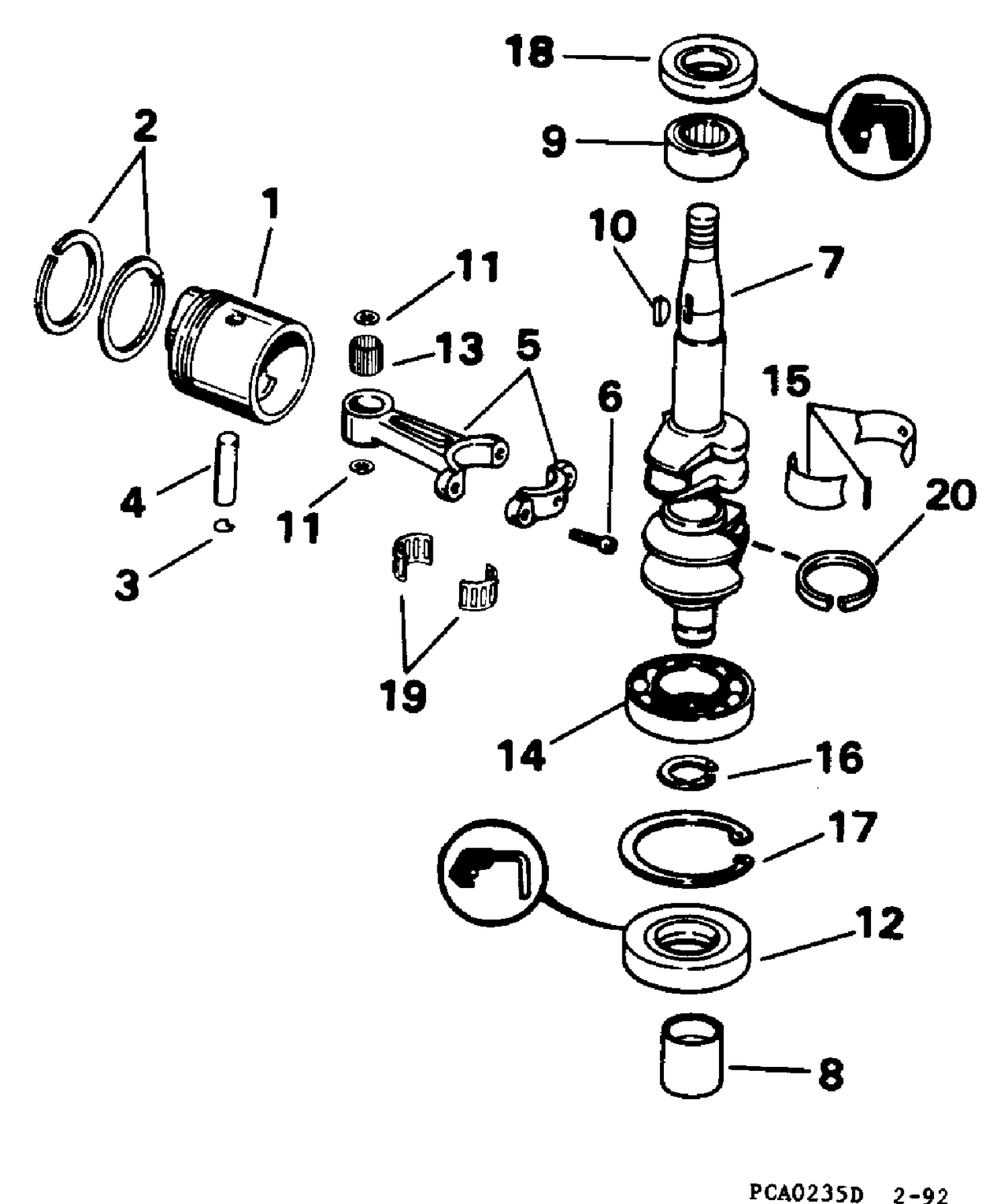 CRANKSHAFT & PISTON