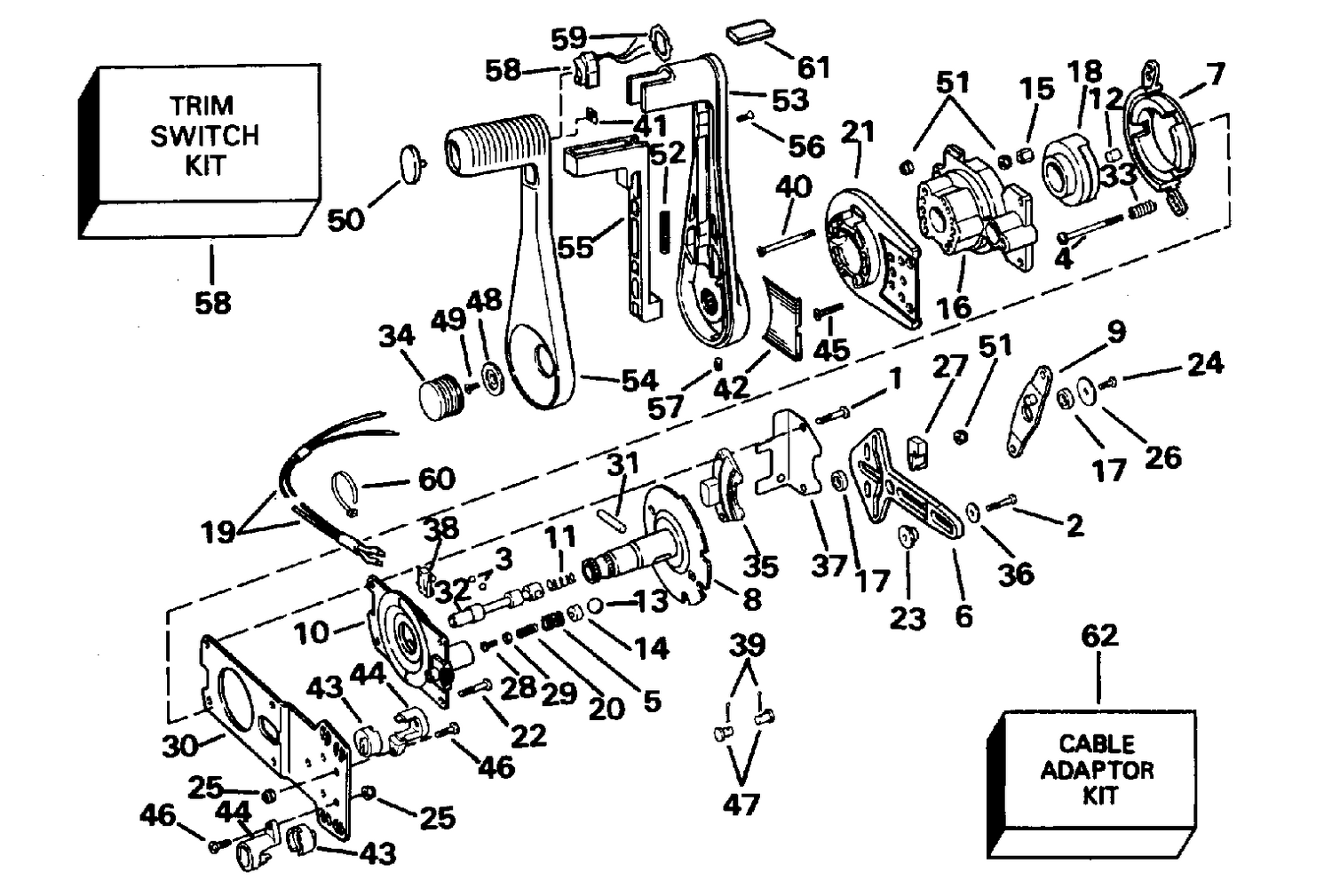 REMOTE CONTROL - CONCEALED SIDE MOUNT