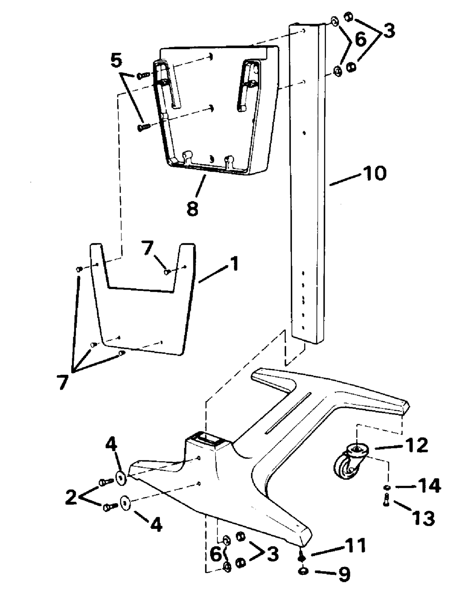 ENGINE DISPLAY STAND - 40 THRU V6