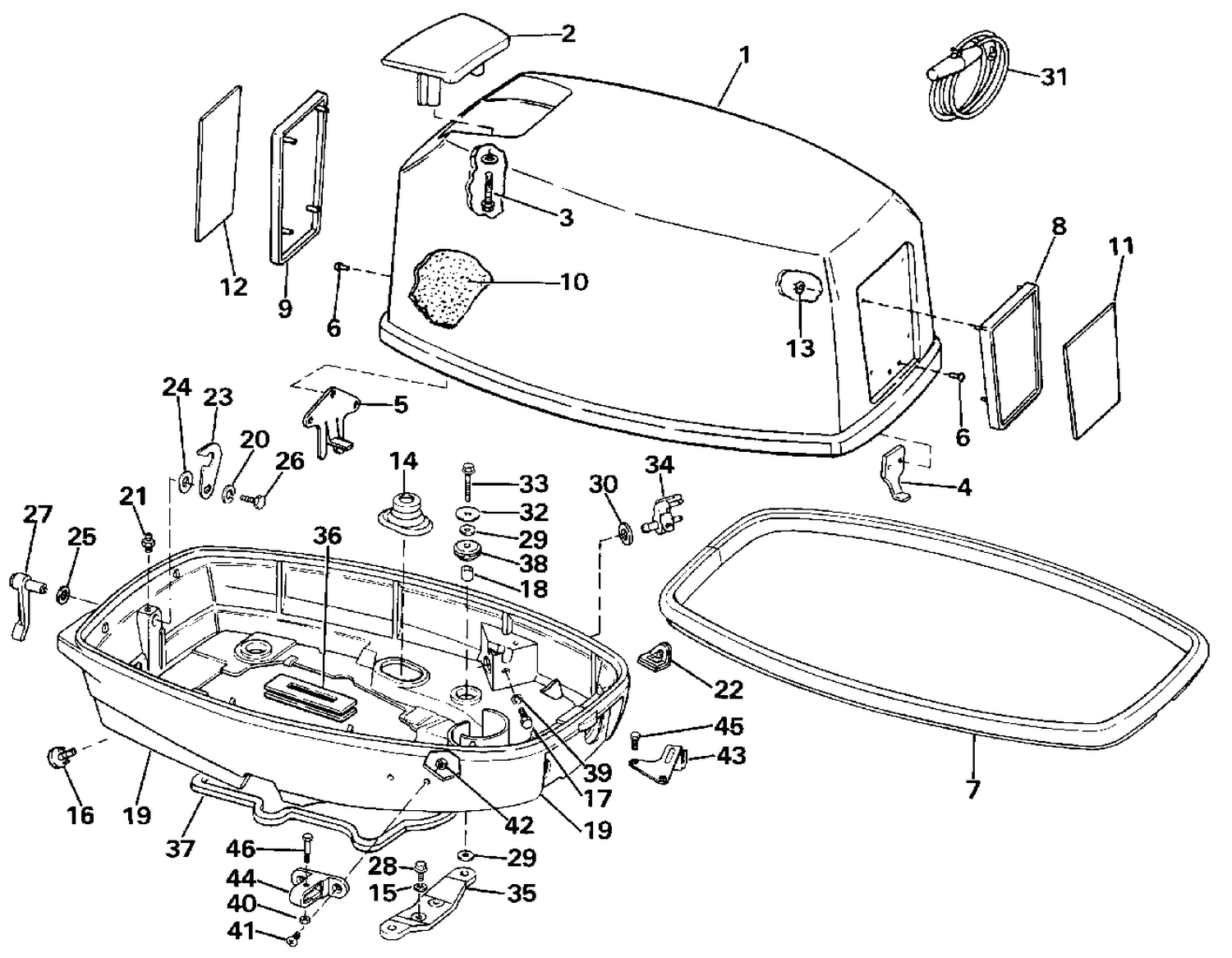 ENGINE COVER - EVINRUDE