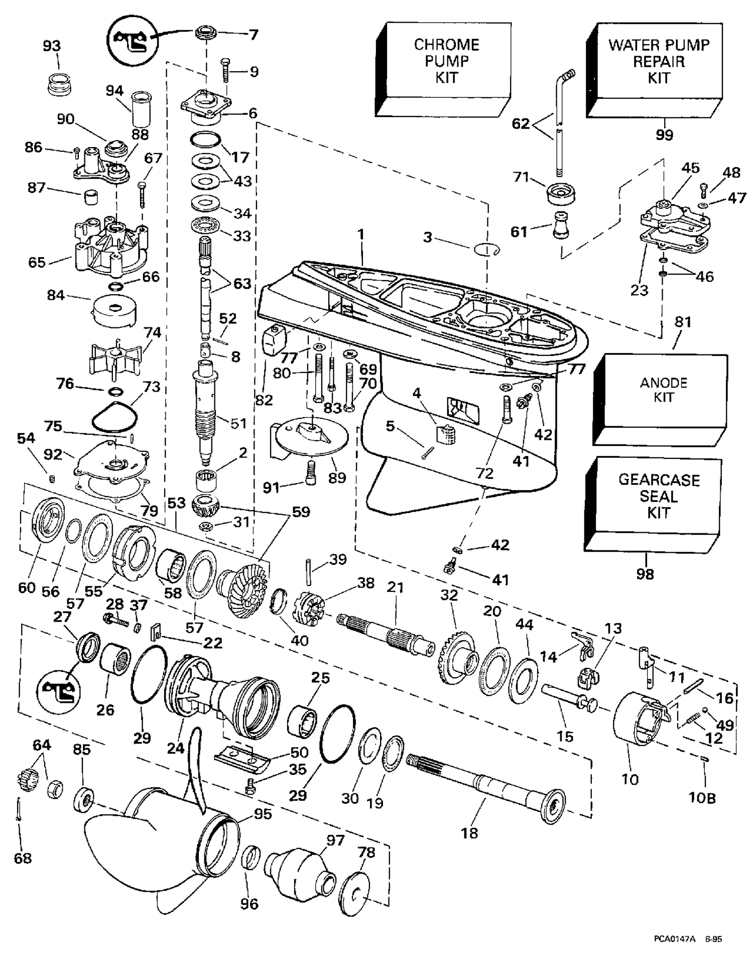 GEARCASE - 130CX COUNTER-ROTATION