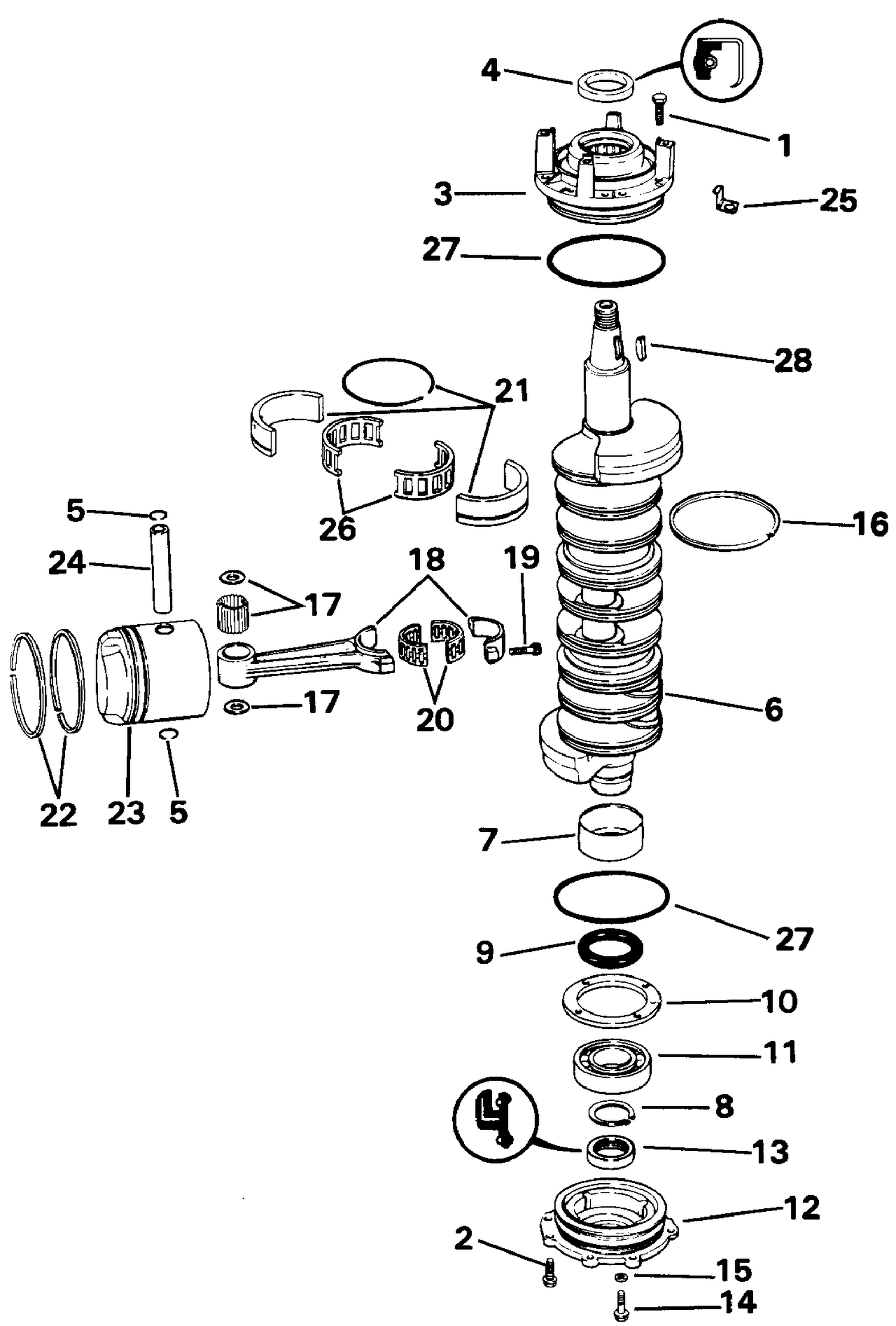 CRANKSHAFT & PISTON