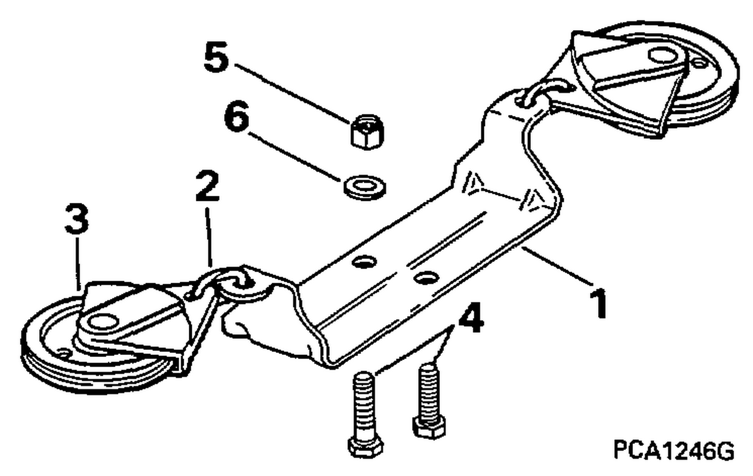 STEERING CONNECTOR KIT - CABLE PULLEY - 25, 35 (3-CYLINDER)