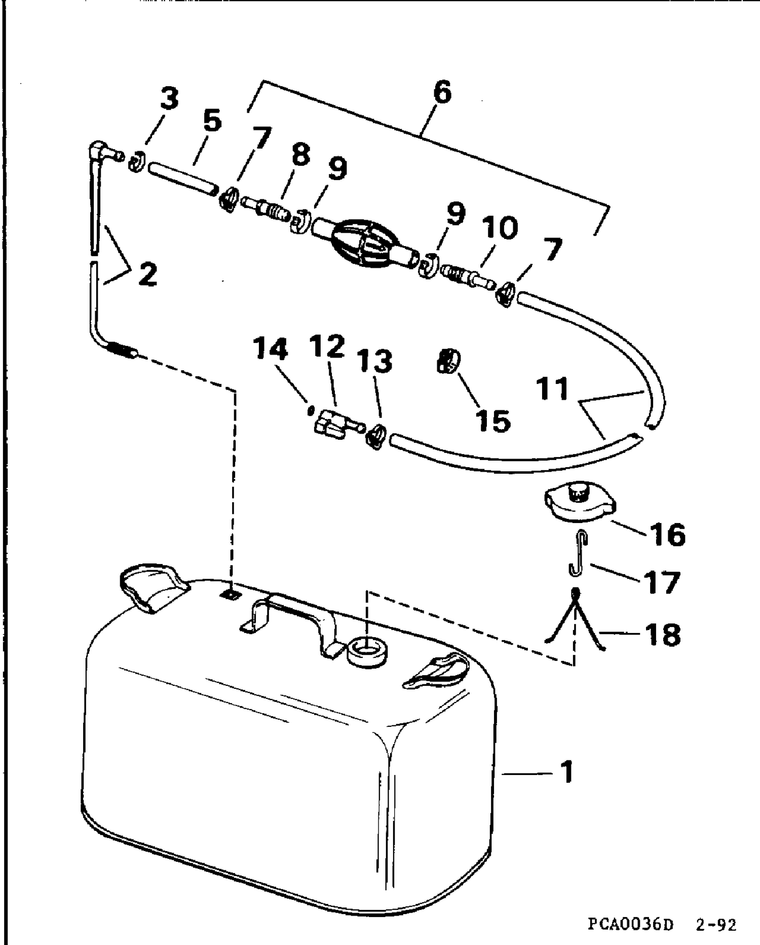 FUEL TANK WITHOUT GAUGE
