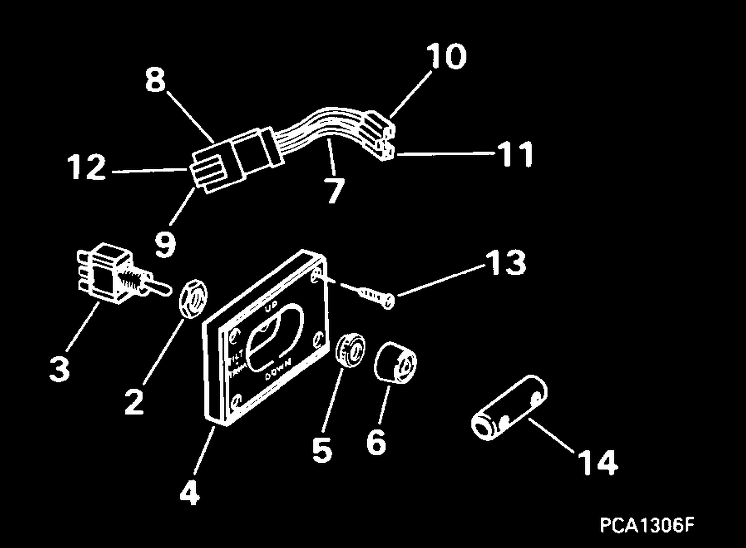TRIM/TILT SWITCH KIT -- DUAL ENGINE