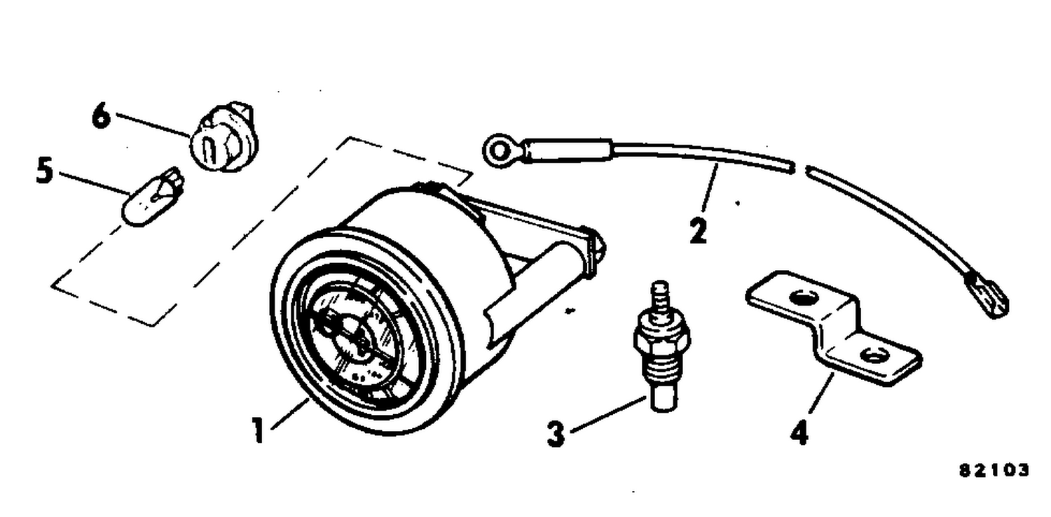 OUTBOARD WATER TEMPERATURE GAUGE KIT