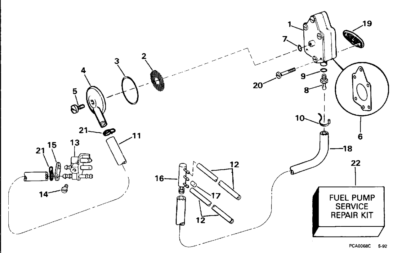 FUEL PUMP AND FILTER