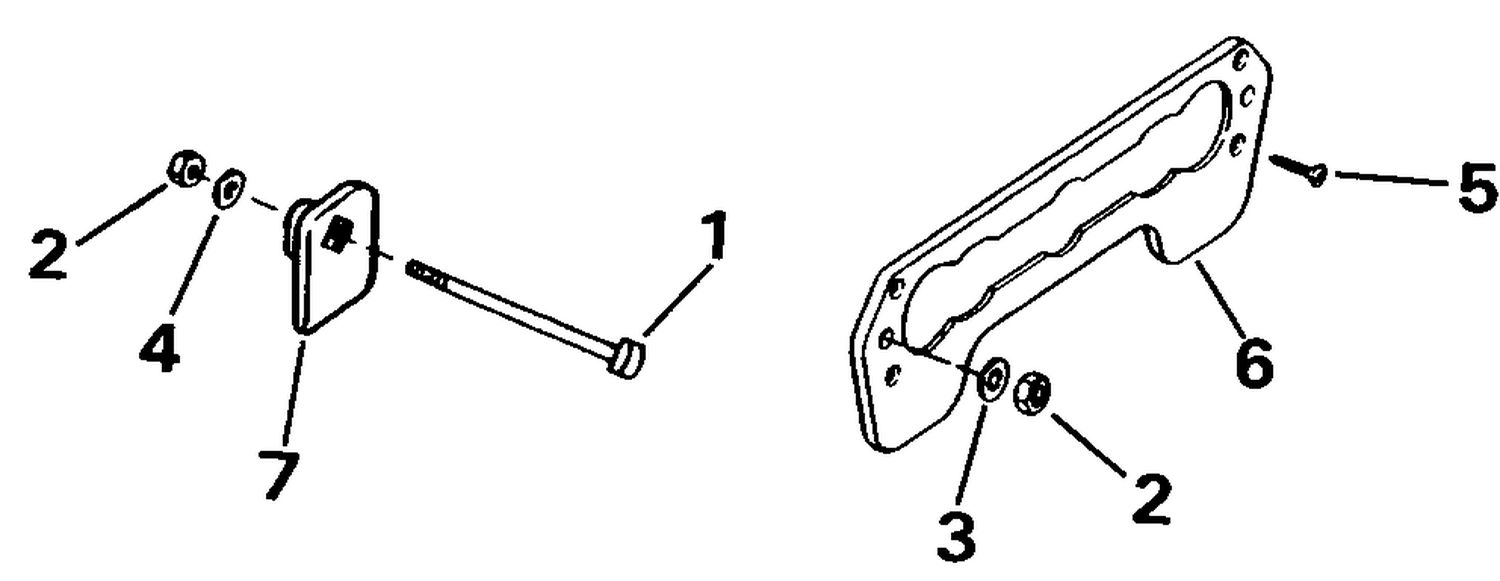 TRANSOM MOUNT KIT - ROPE START ONLY
