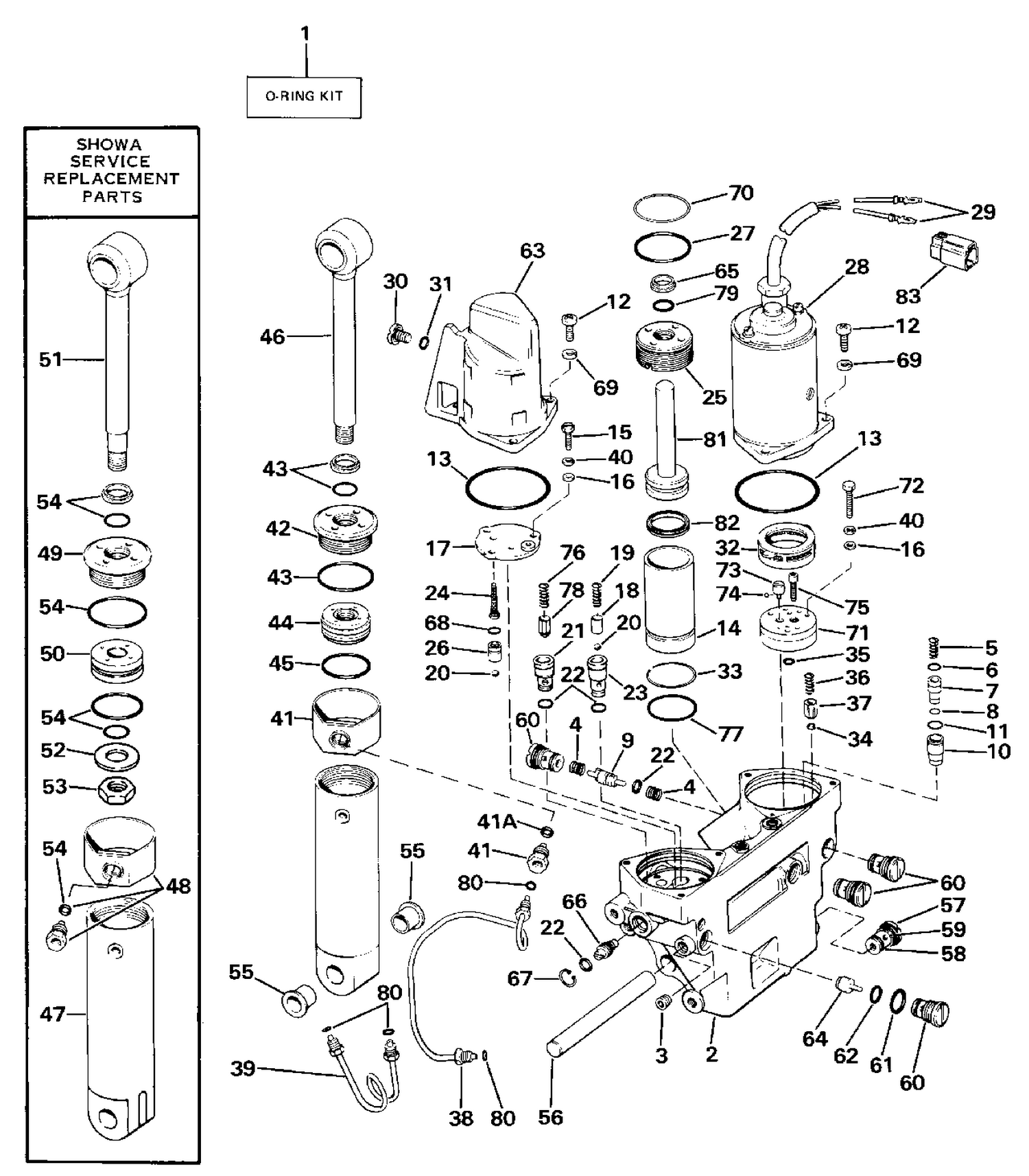 POWER TRIM/TILT HYDRAULIC ASSEMBLY