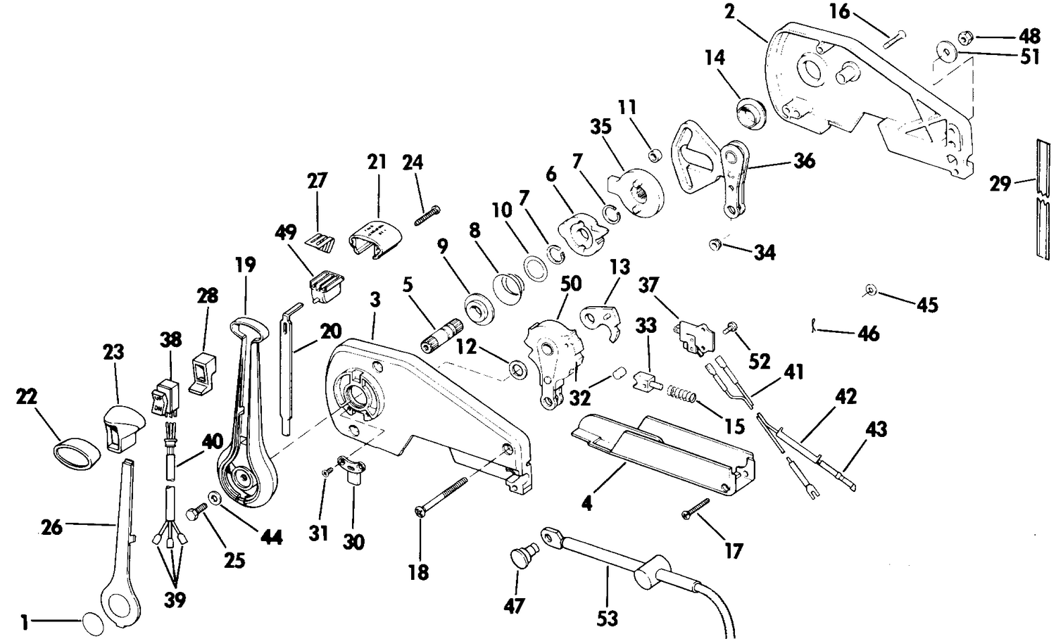 REMOTE CONTROL ASSEMBLY - SINGLE LEVER