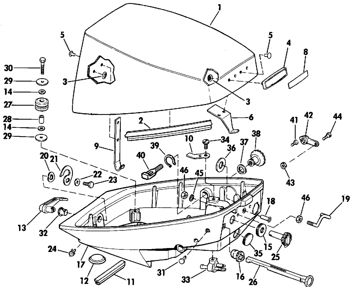 ENGINE COVER - EVINRUDE