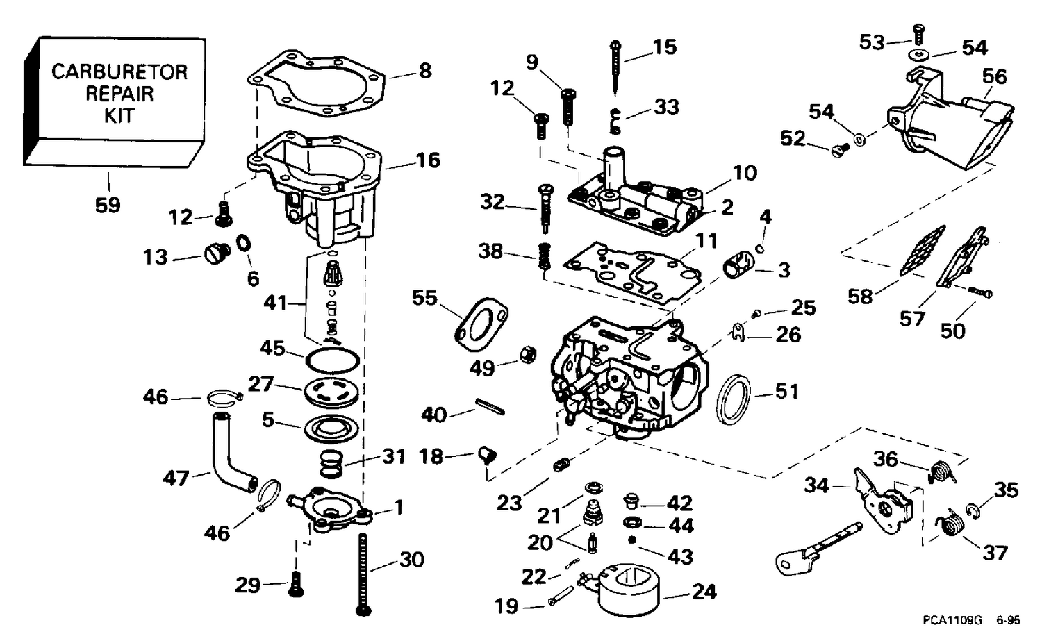 CARBURETOR - 15 H.P.
