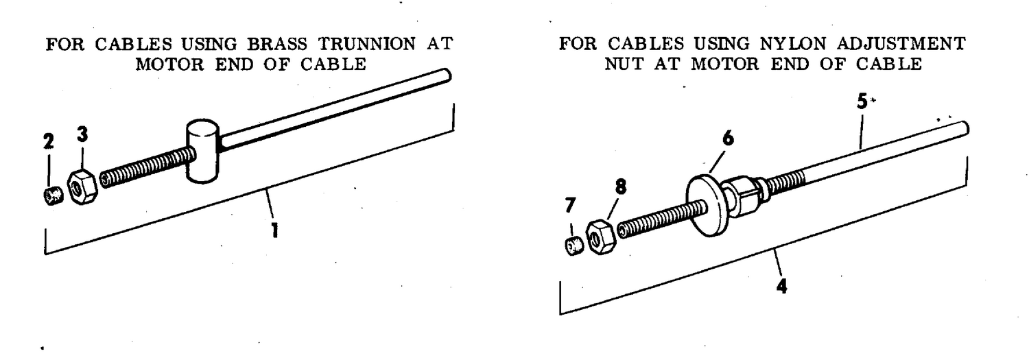 CONTROL CABLE REPAIR KITS