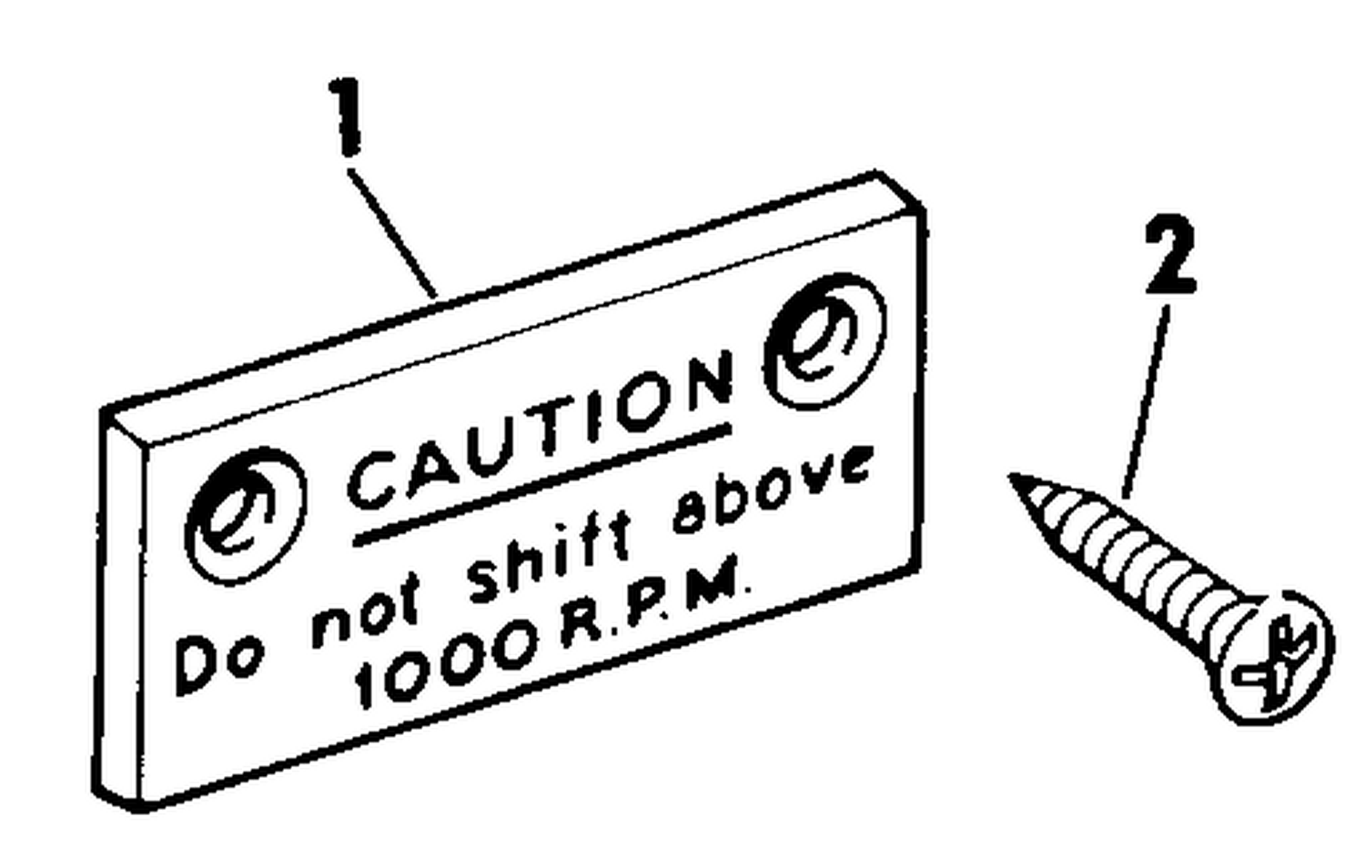 CAUTION PLATE KIT
