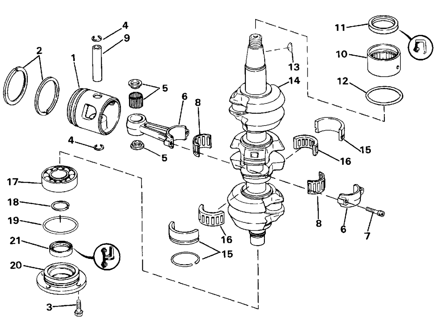 CRANKSHAFT & PISTON