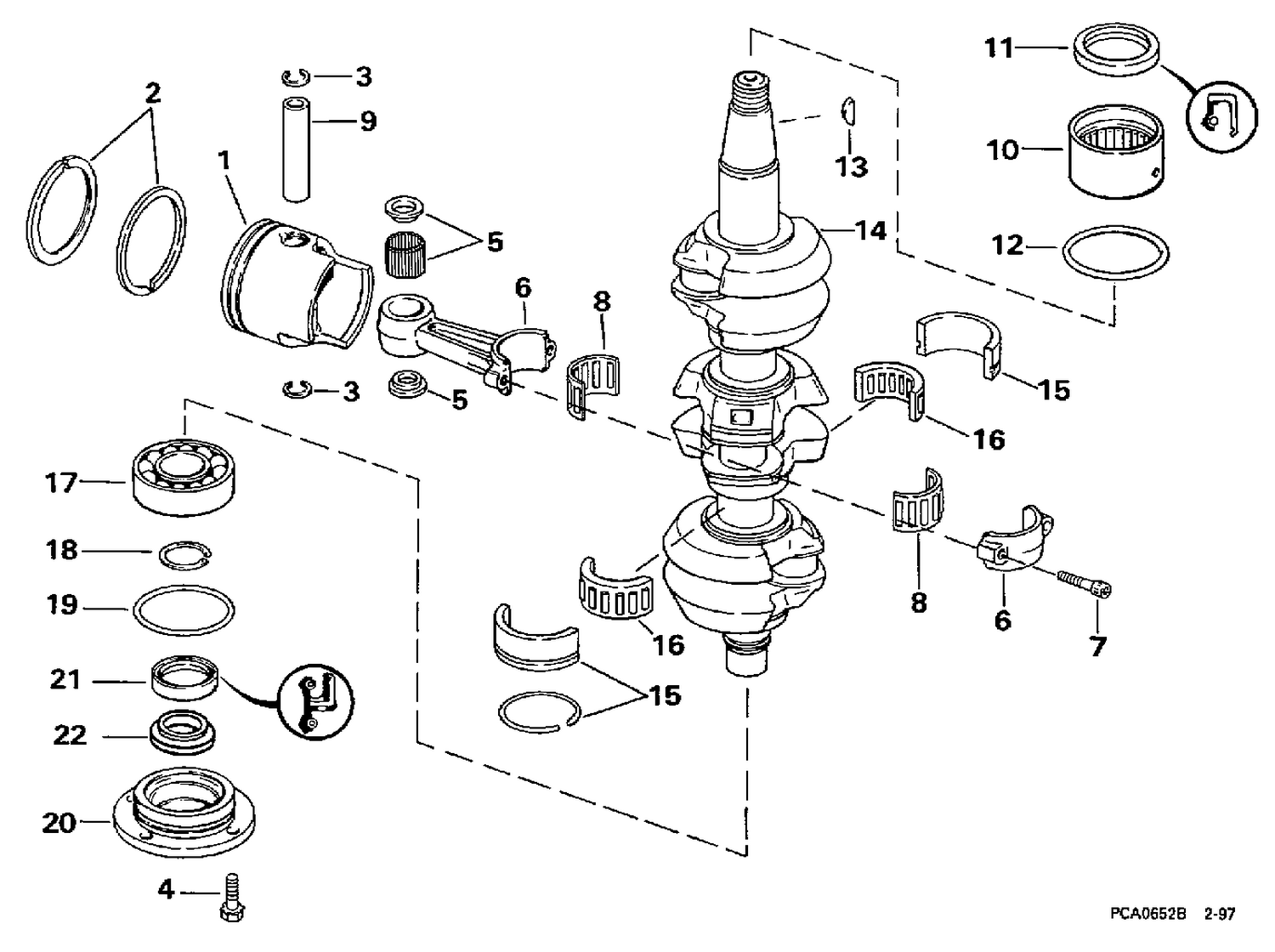 CRANKSHAFT & PISTON