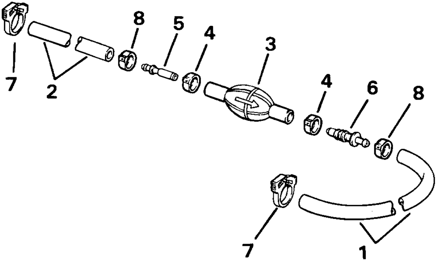 PRIMER BULB & HOSE KIT - 3/8 IN. I.D. HOSE