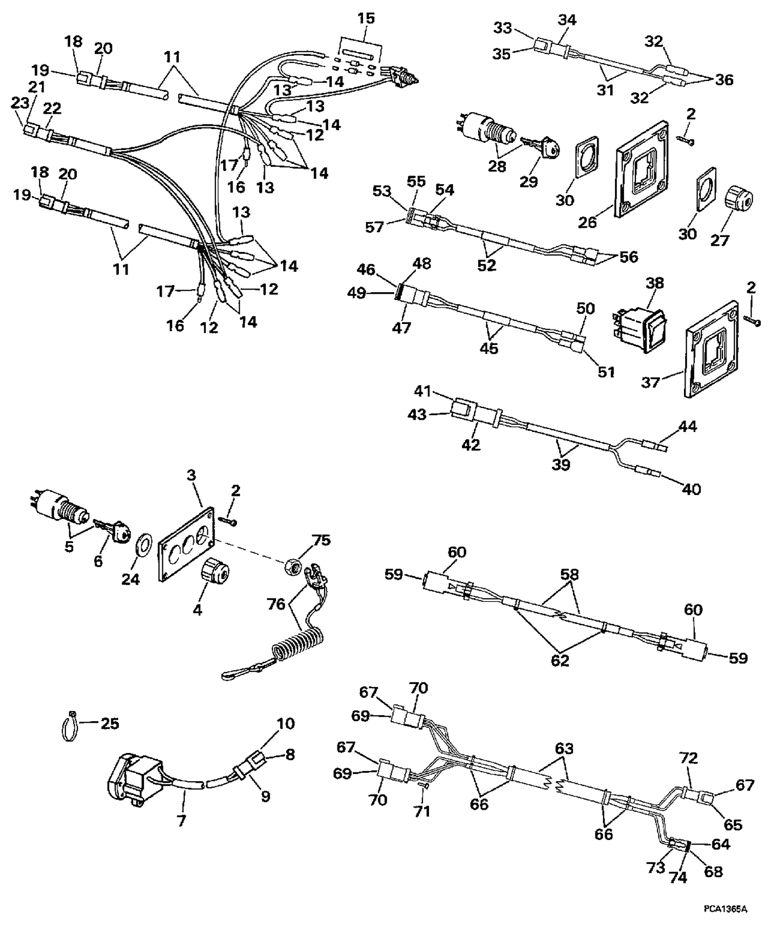 SWITCH & WIRING KIT - DUAL STATION DUAL ENGINE
