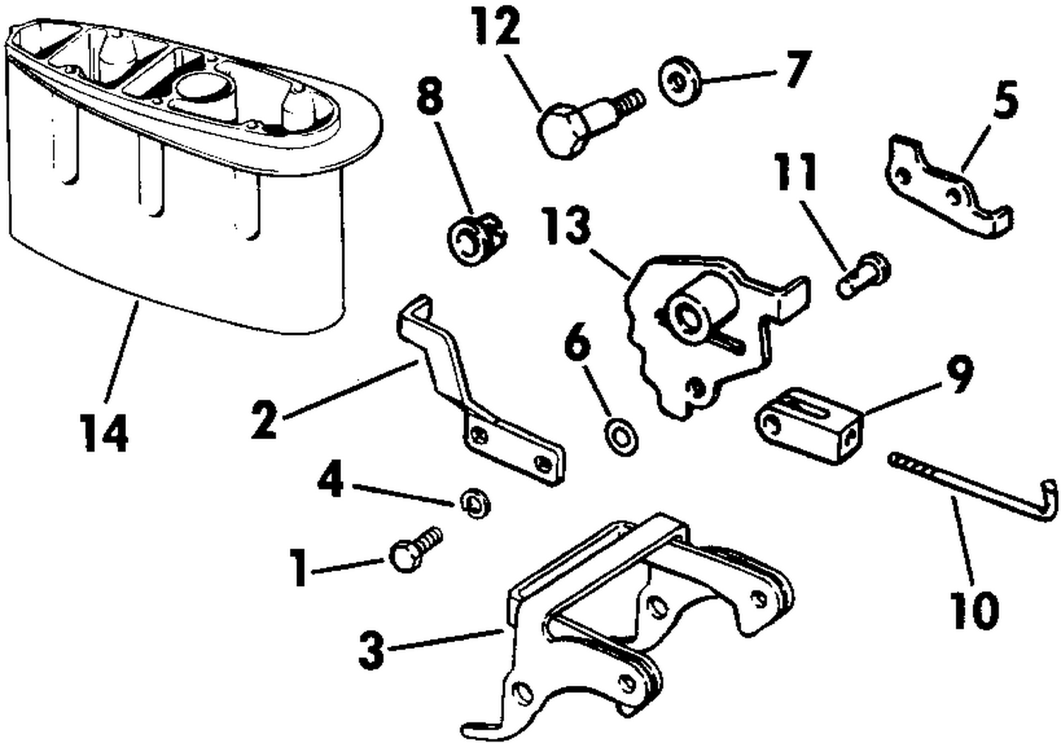 REVERSE THRUST KIT 9.9, 15 LONG MODELS ONLY