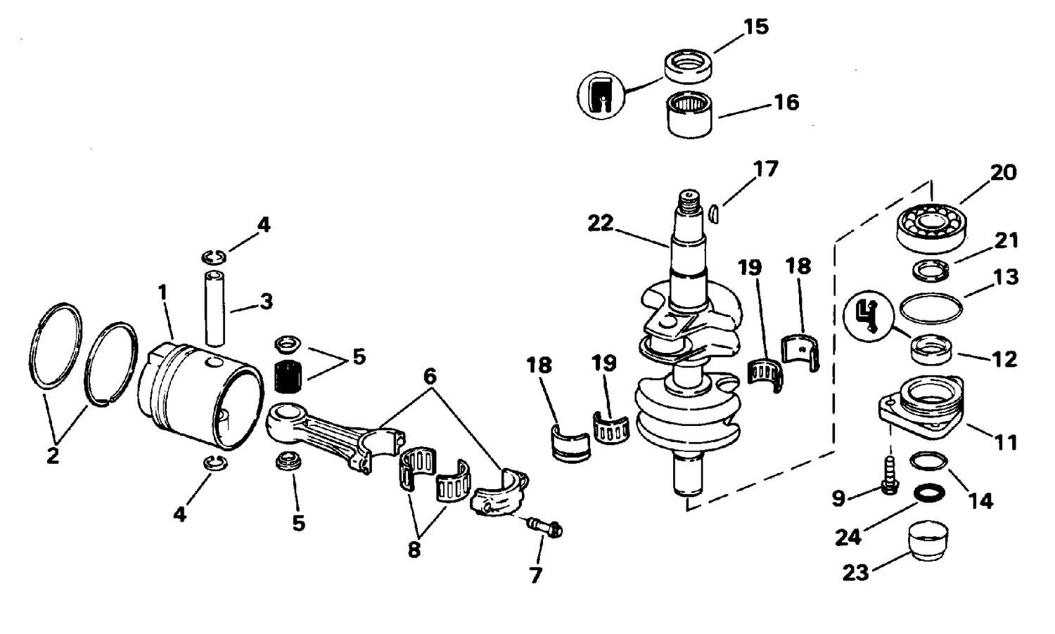 CRANKSHAFT & PISTON