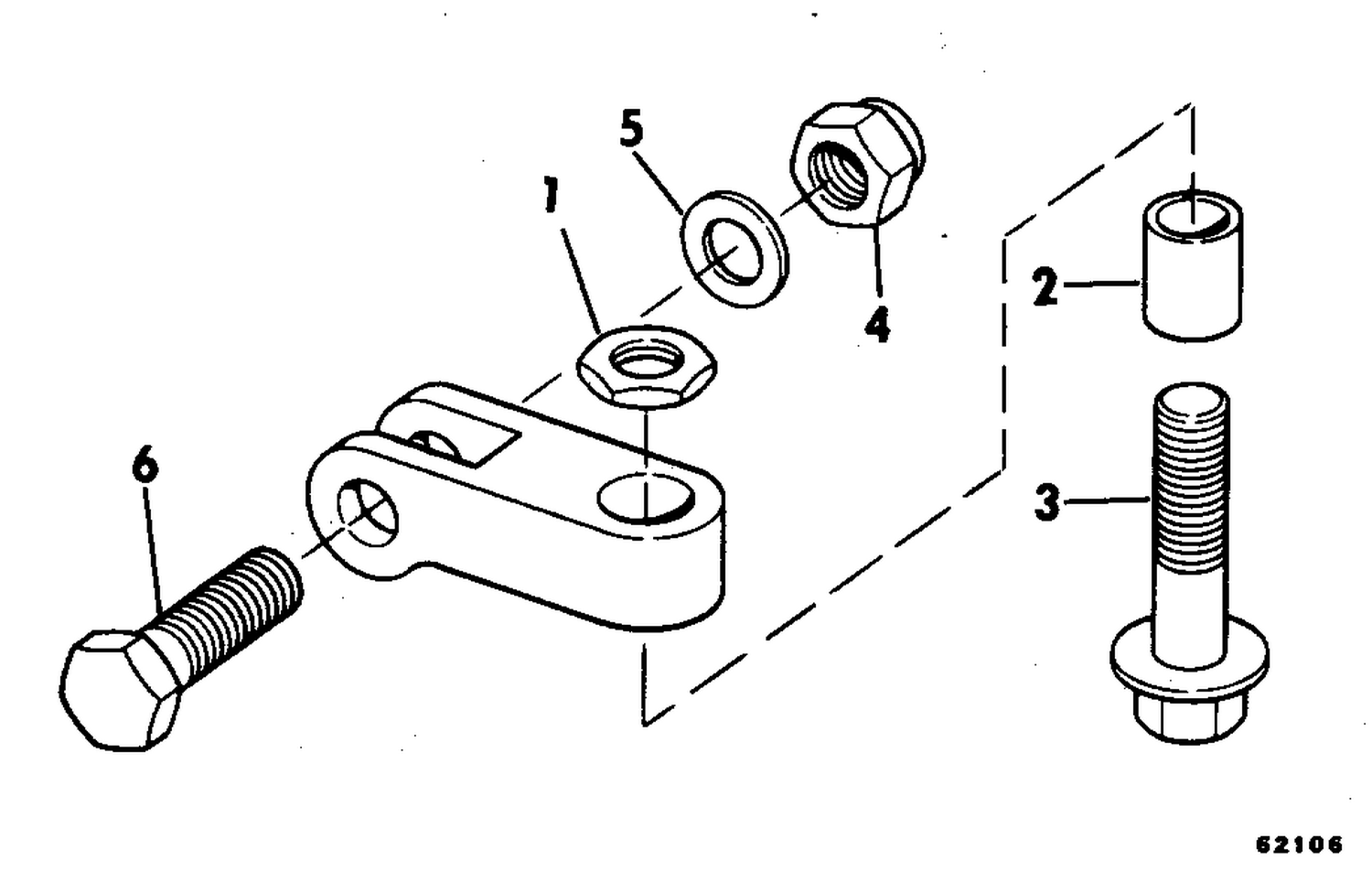 STEERING BOLT AND CLEVIS ASSEMBLY KIT 35 - 235 HP