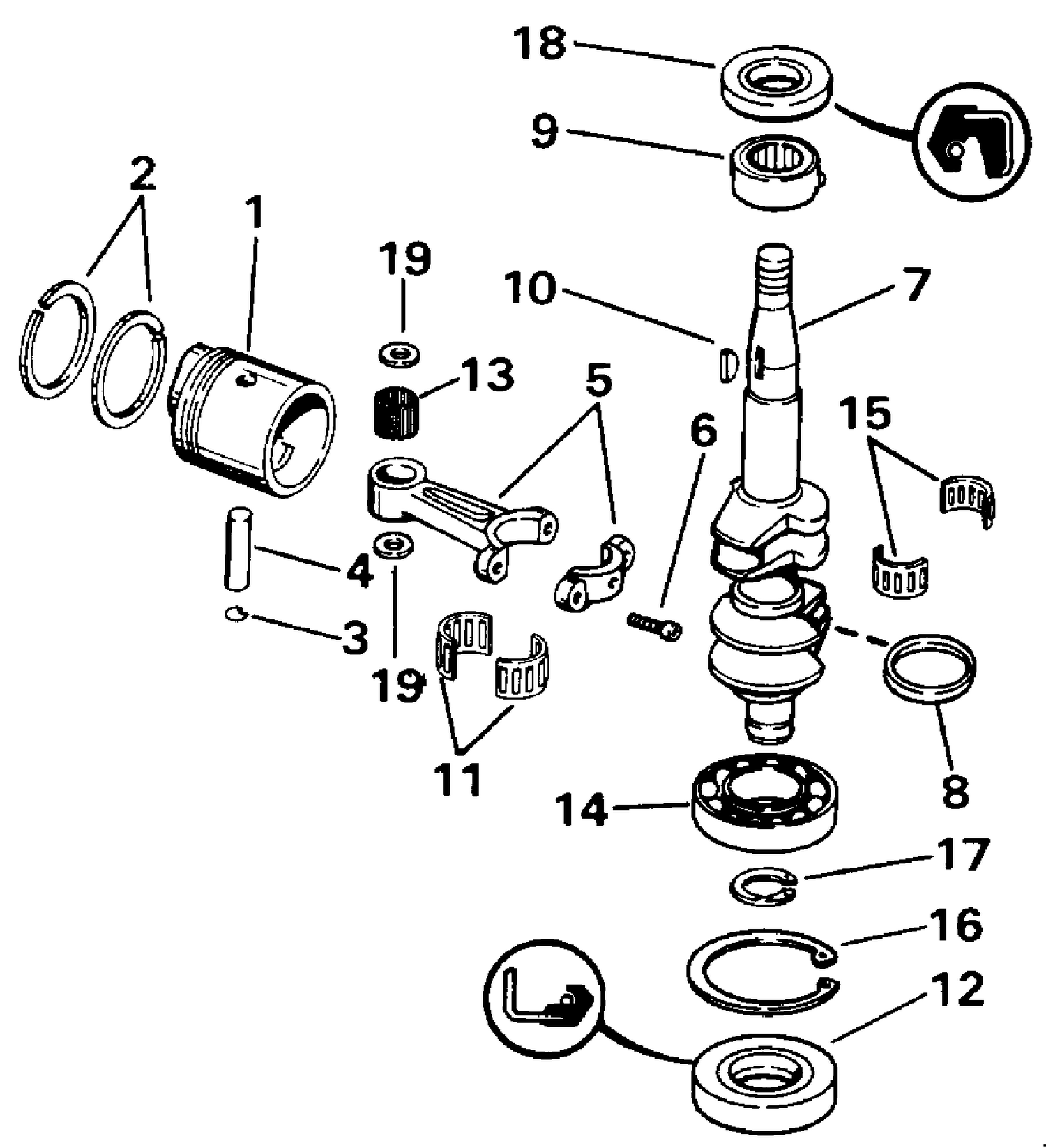 CRANKSHAFT & PISTON