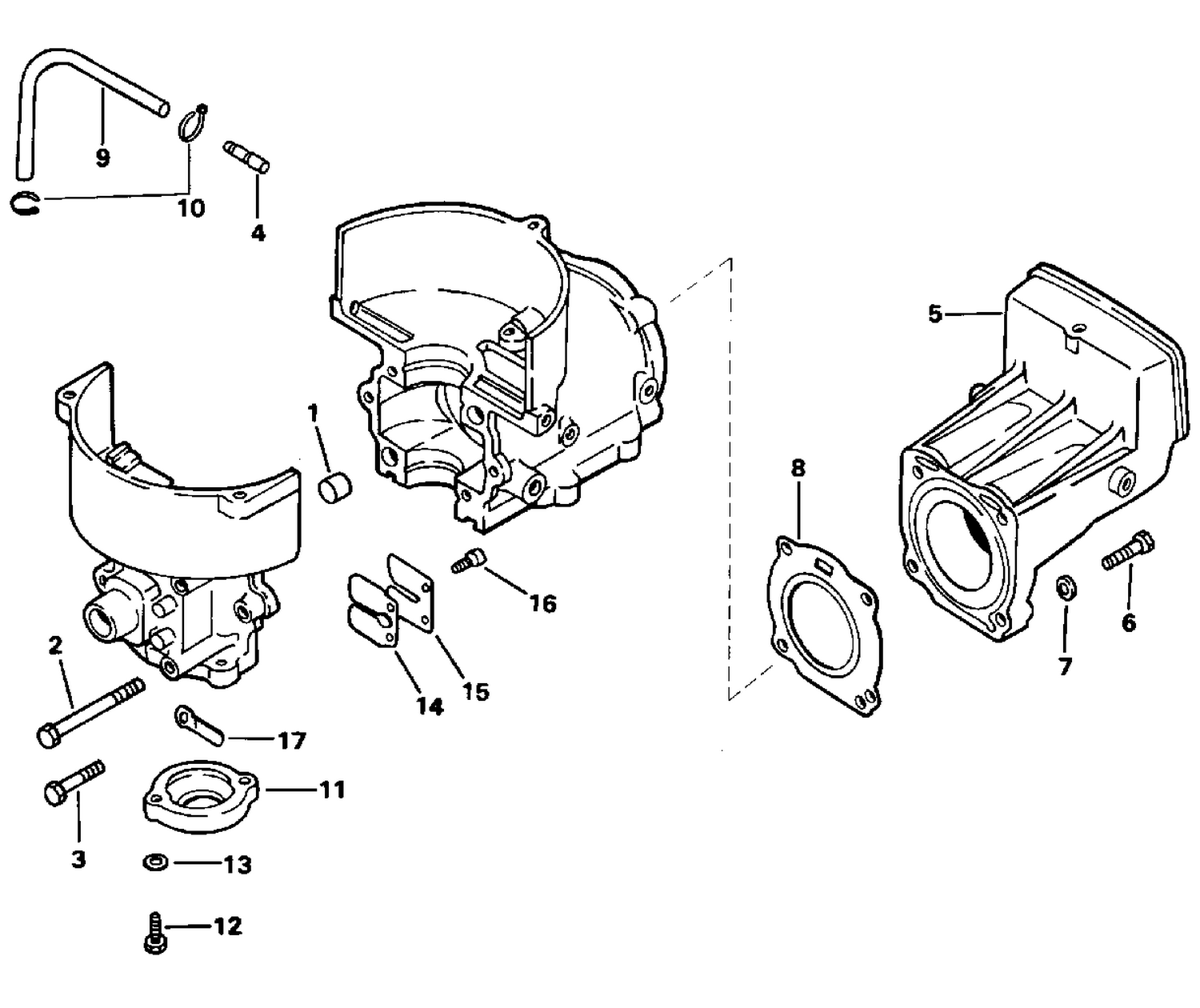CYLINDER & CRANKCASE, REED VALVE