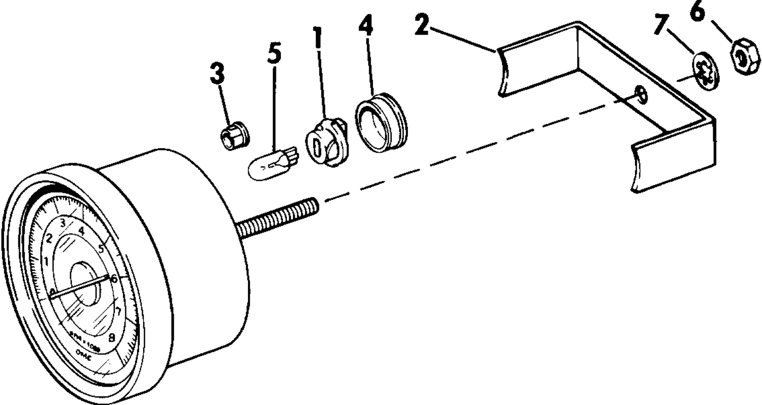TACHOMETER KIT - FLUSH MOUNT