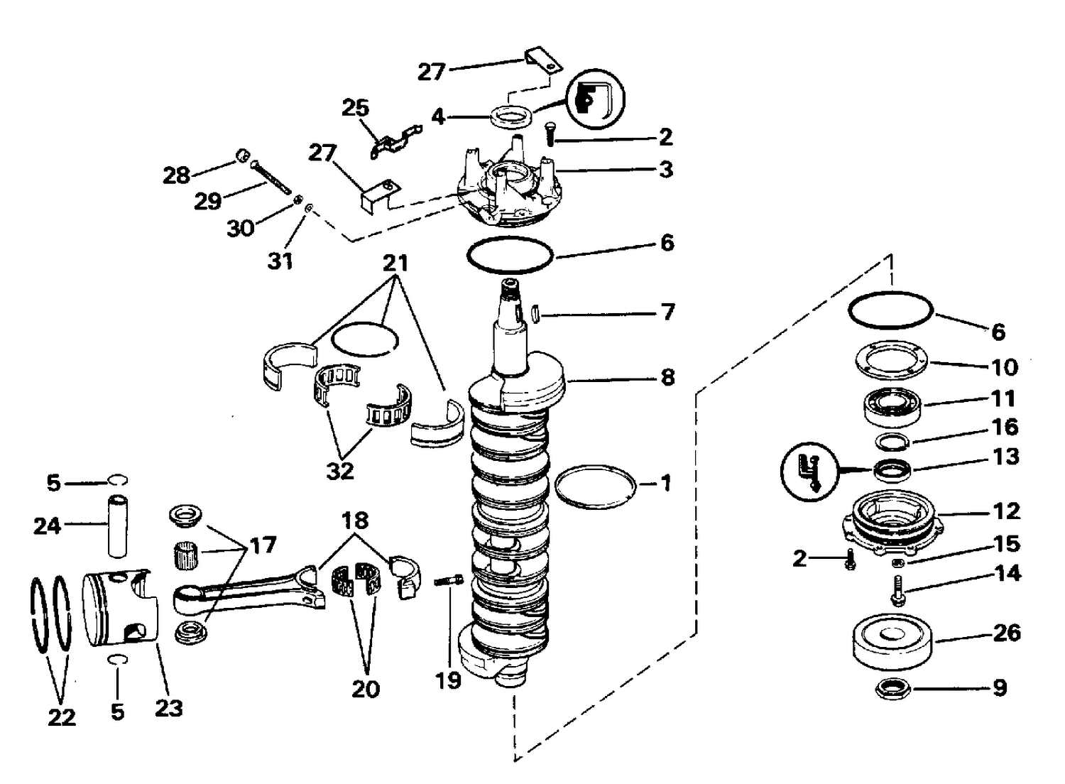 CRANKSHAFT & PISTON