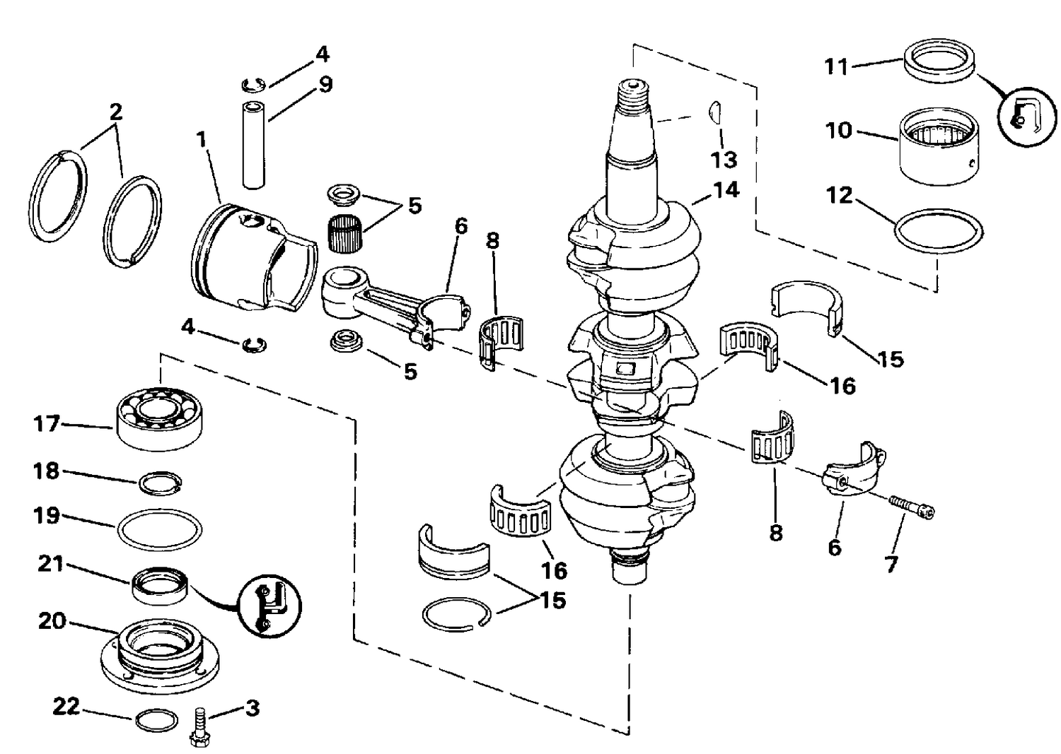 CRANKSHAFT & PISTON