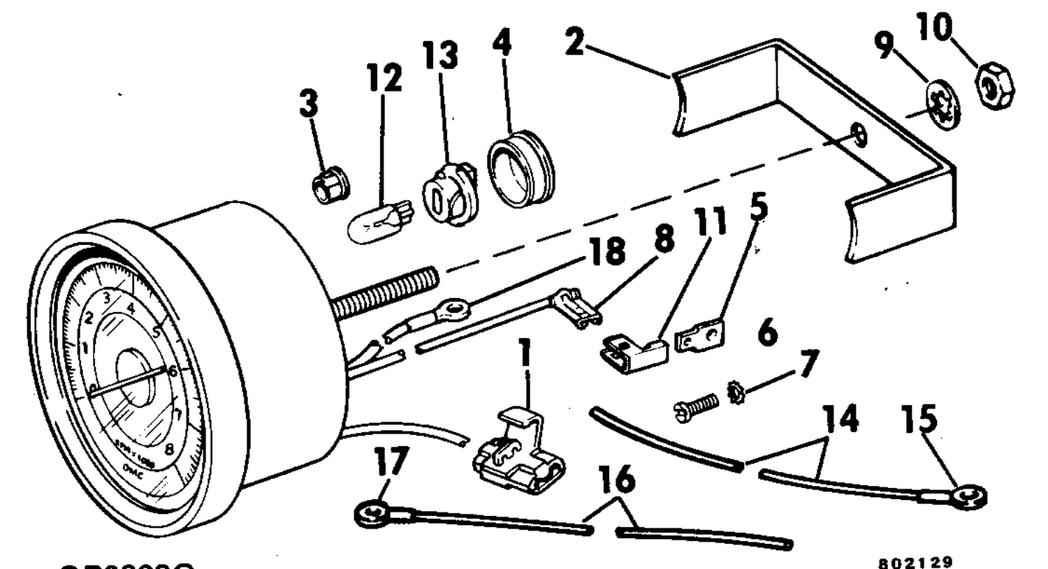 TACHOMETER KIT - FLUSH MOUNT