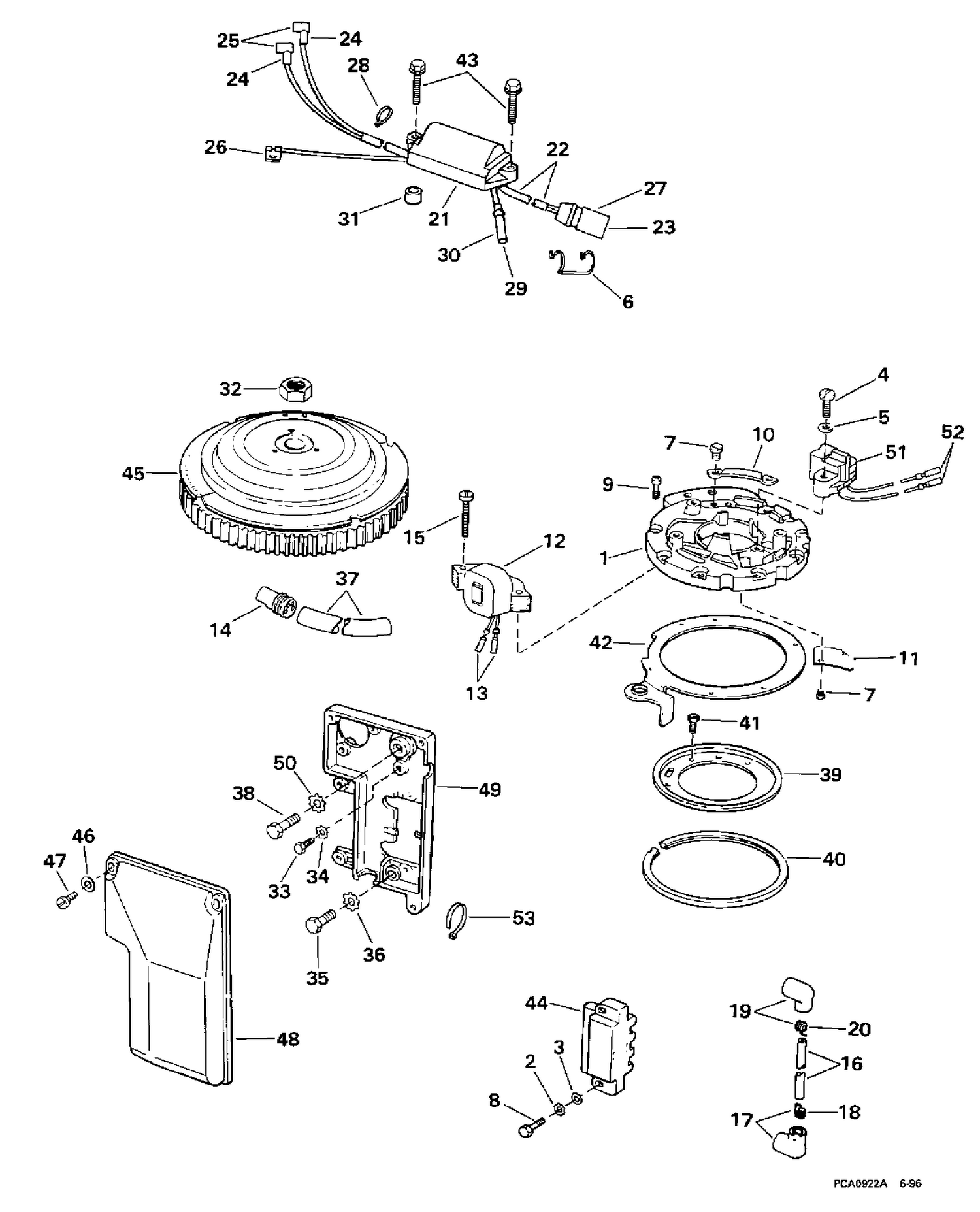IGNITION SYSTEM -- ROPE START