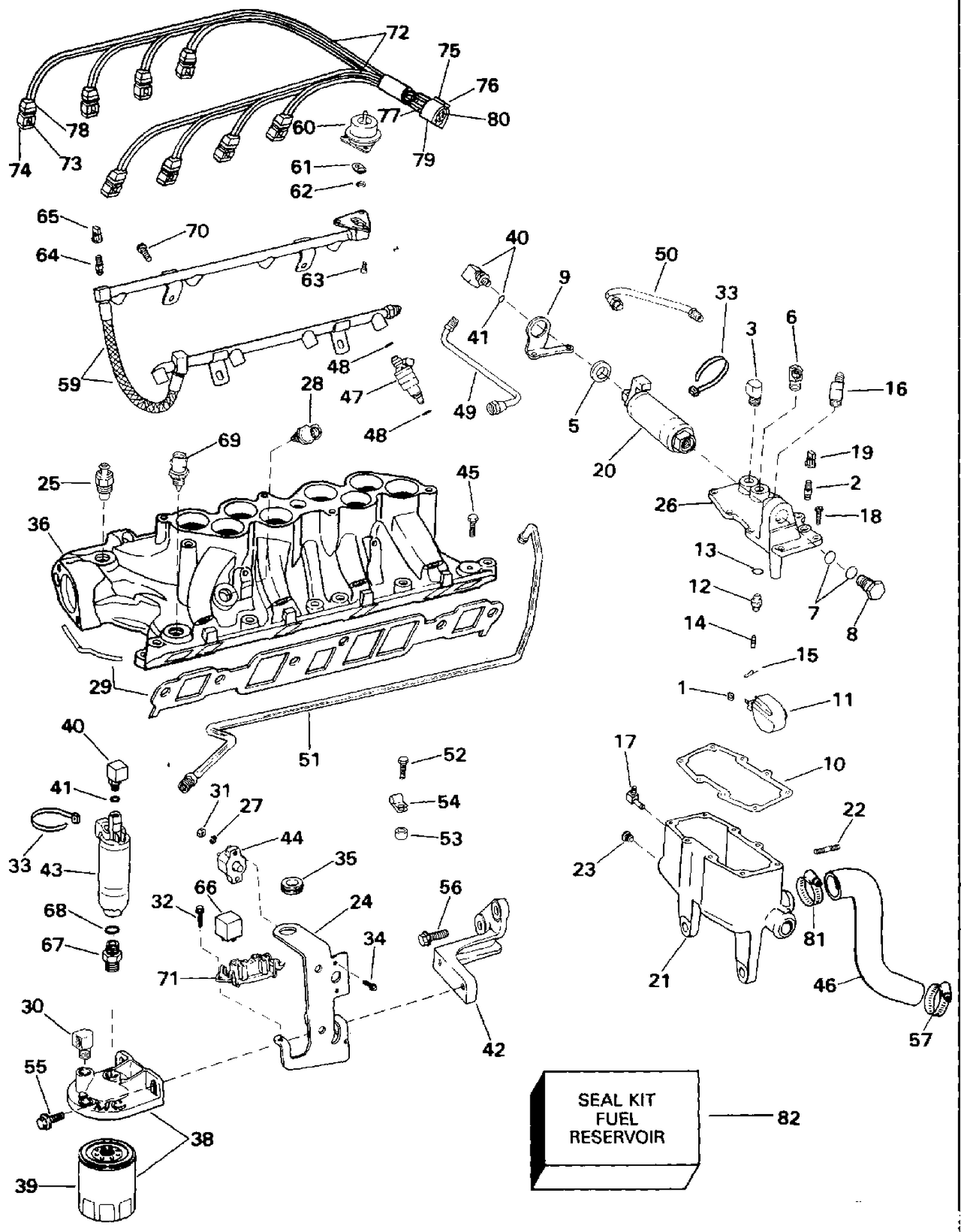 FUEL SYSTEM AND LOWER INTAKE MANIFOLD