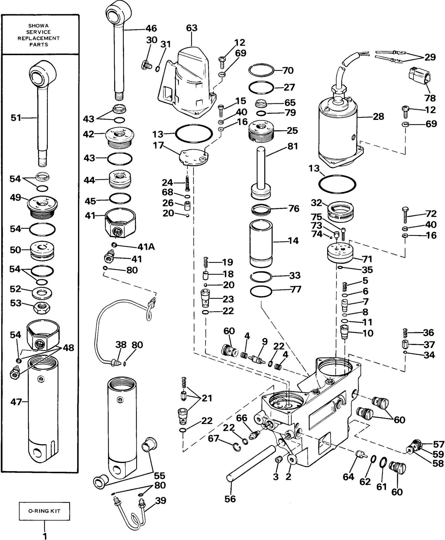 POWER TRIM/TILT HYDRAULIC ASSEMBLY