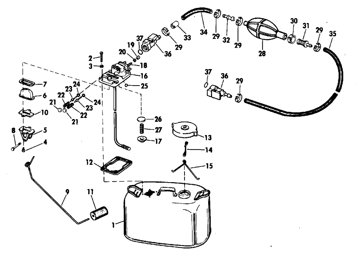 FUEL TANK - 6 GAL WITH GAUGE