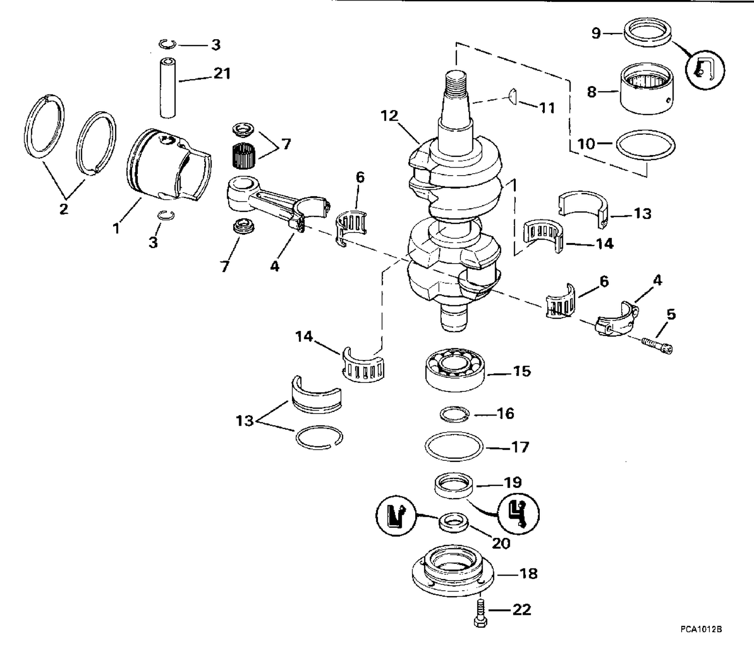 CRANKSHAFT & PISTON