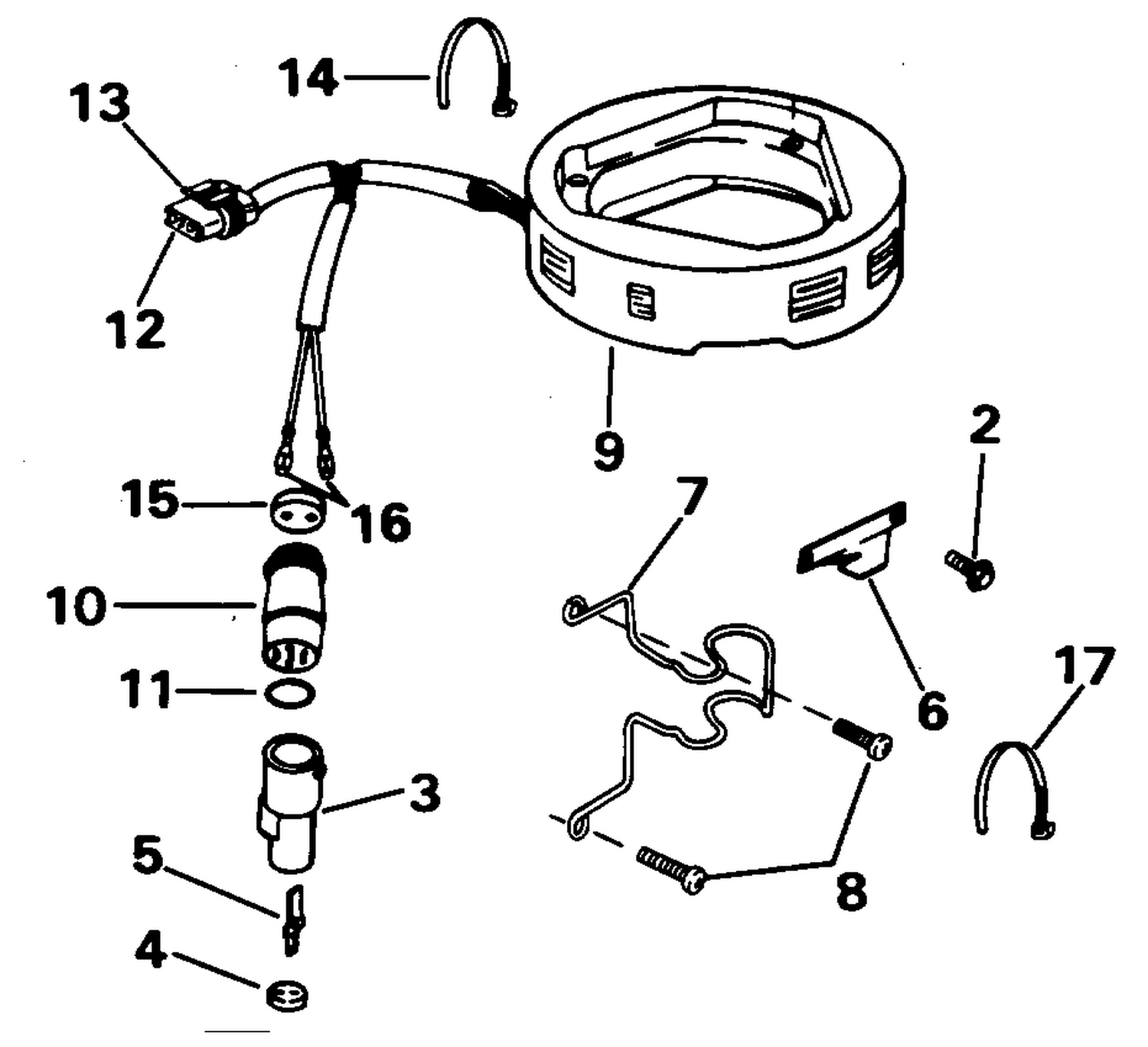 AC LIGHTING KIT - 9.9, 15 (4-STROKE) & 25, 35 (3-CYLINDER)