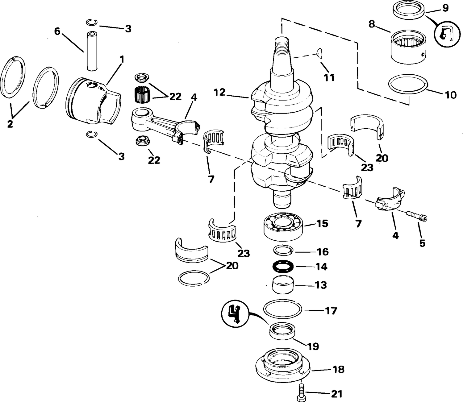 CRANKSHAFT & PISTON