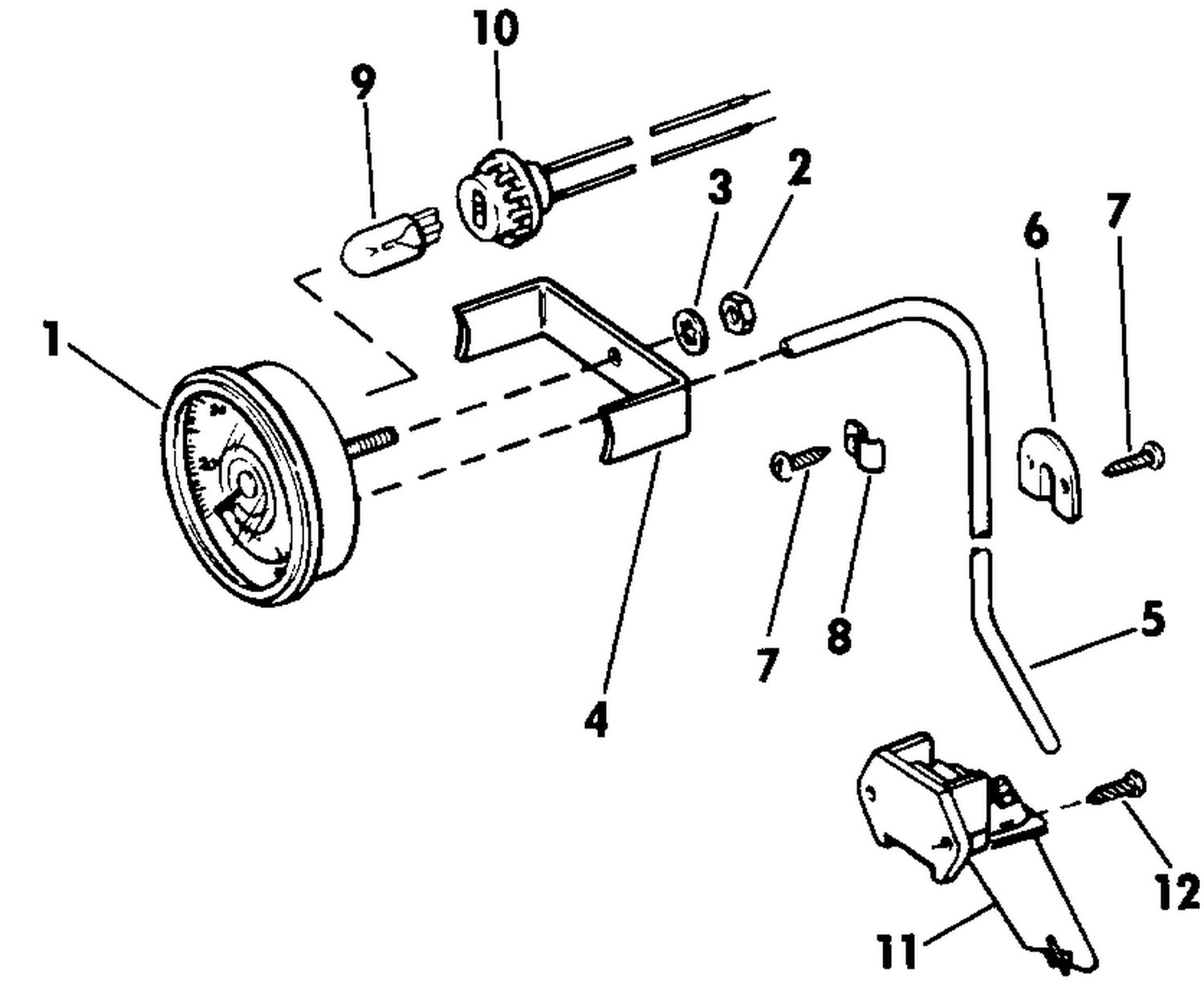 SPEEDOMETER KIT-FLUSH MOUNT