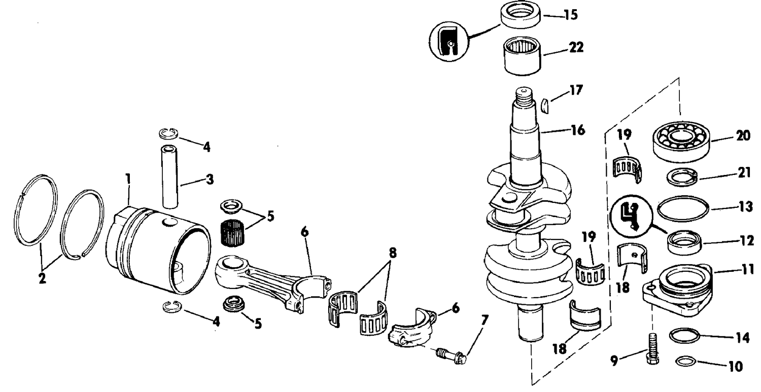 CRANKSHAFT & PISTON