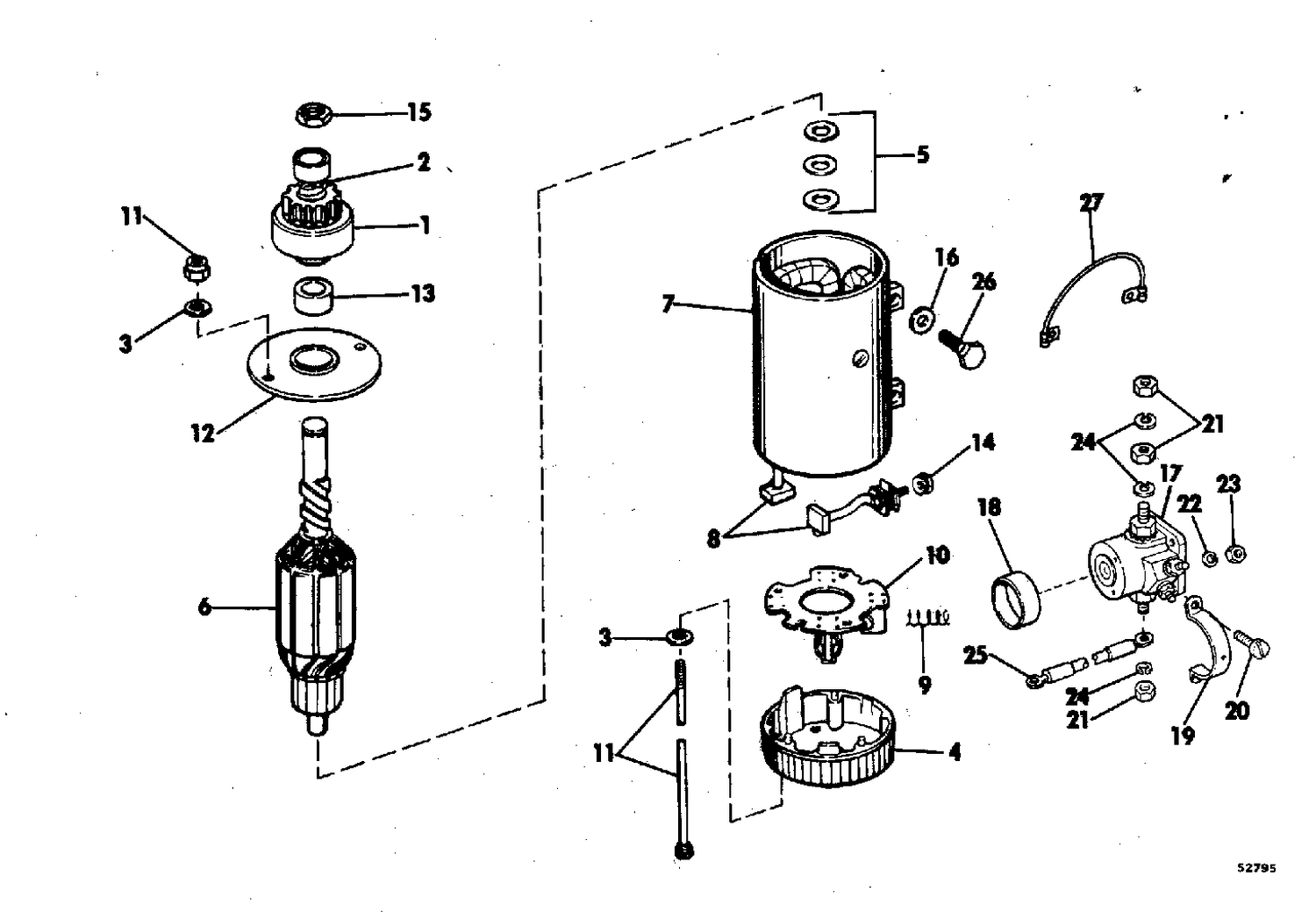 ELECTRIC STARTER & SOLENOID PRESTOLITE MODELS MGD-4007